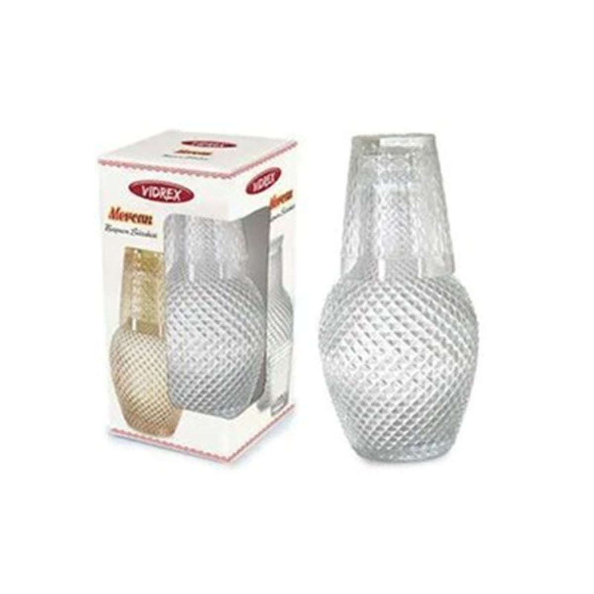 Vidrex Mercan Baş Ucu Sürahisi Bardaklı 700 Ml
