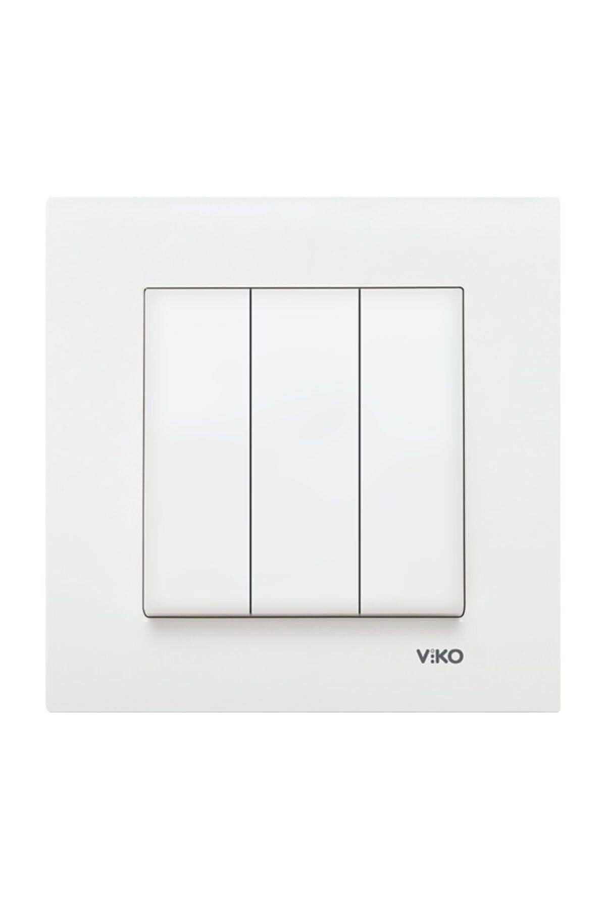 Viko Beyaz Üçlü Komutatör 90967068