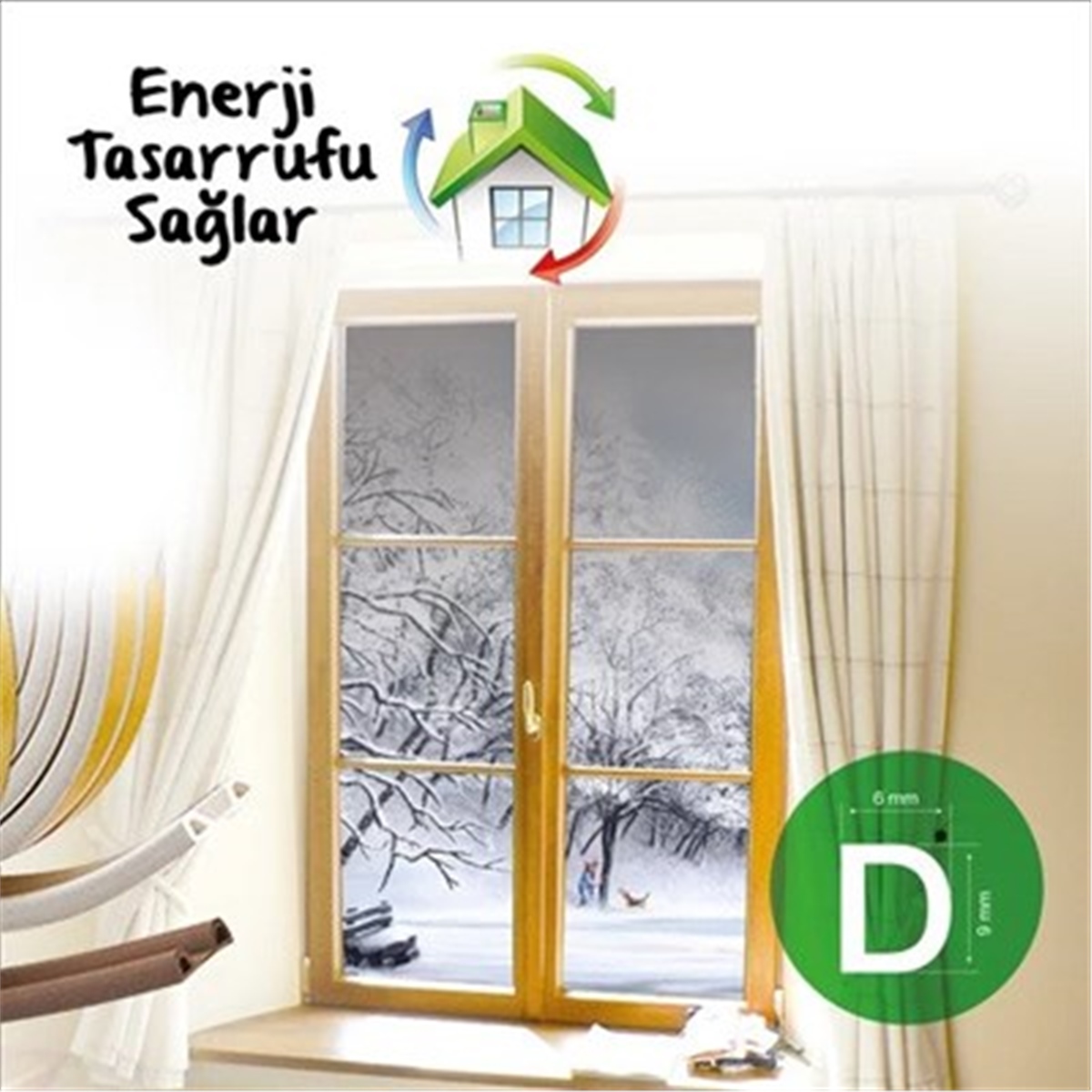 Vodaseal Kapı Pencere İzolasyon Bandı Beyaz 6,2 metre