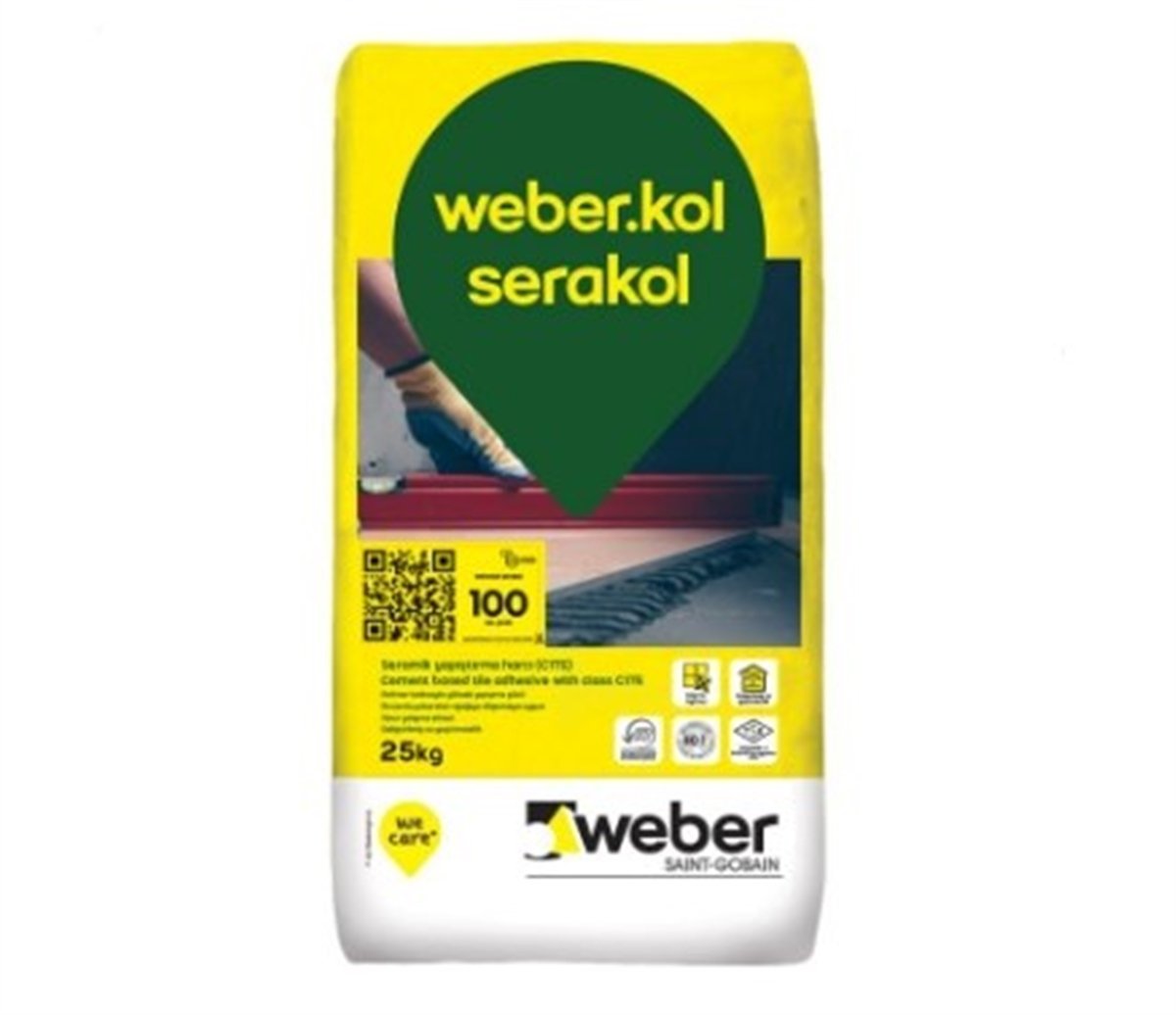 Weber Kol Standart Fayans Yapıştıcısı Gri 25 Kg