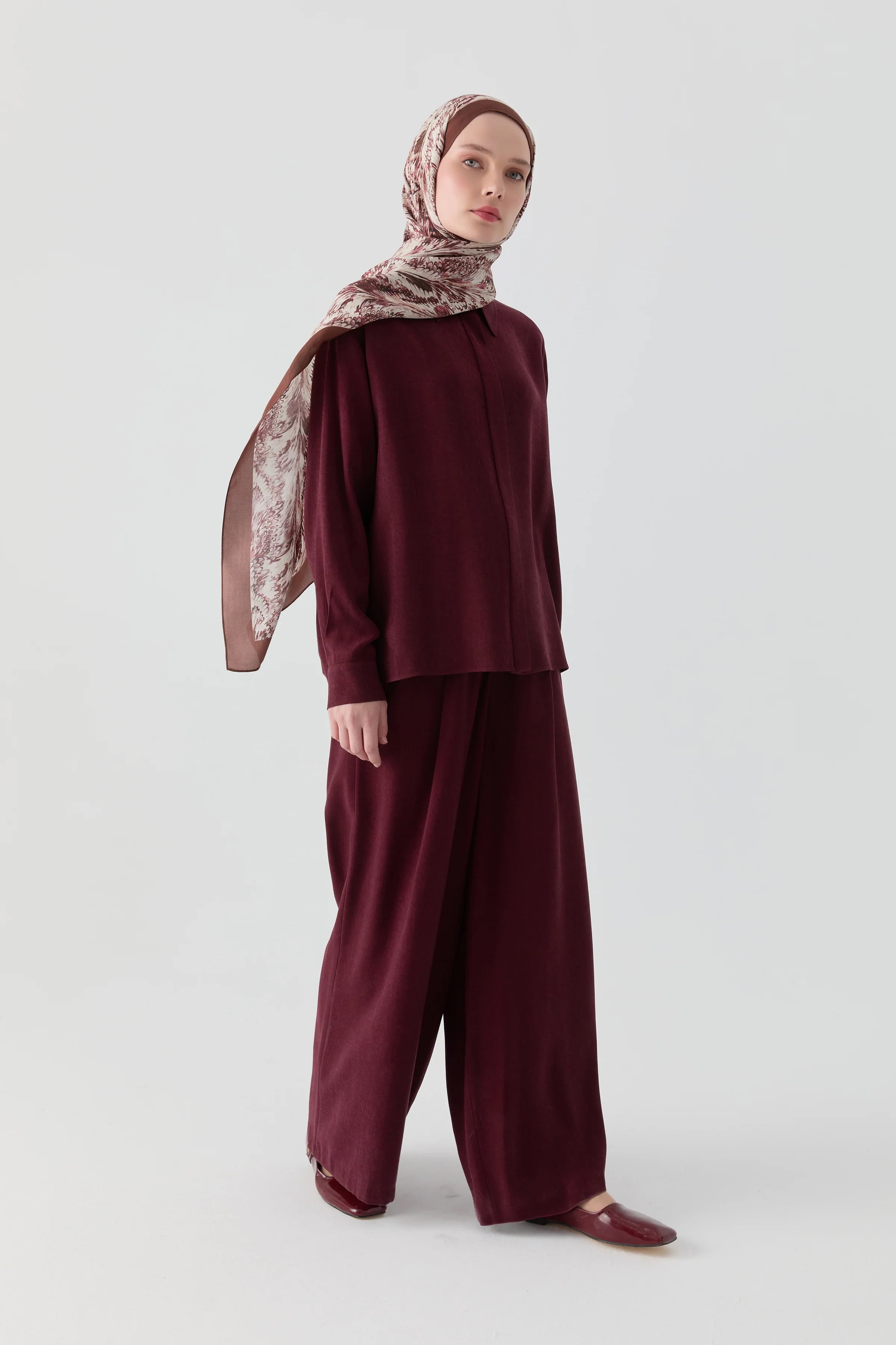 Bol Paça Pantolon - Bordo