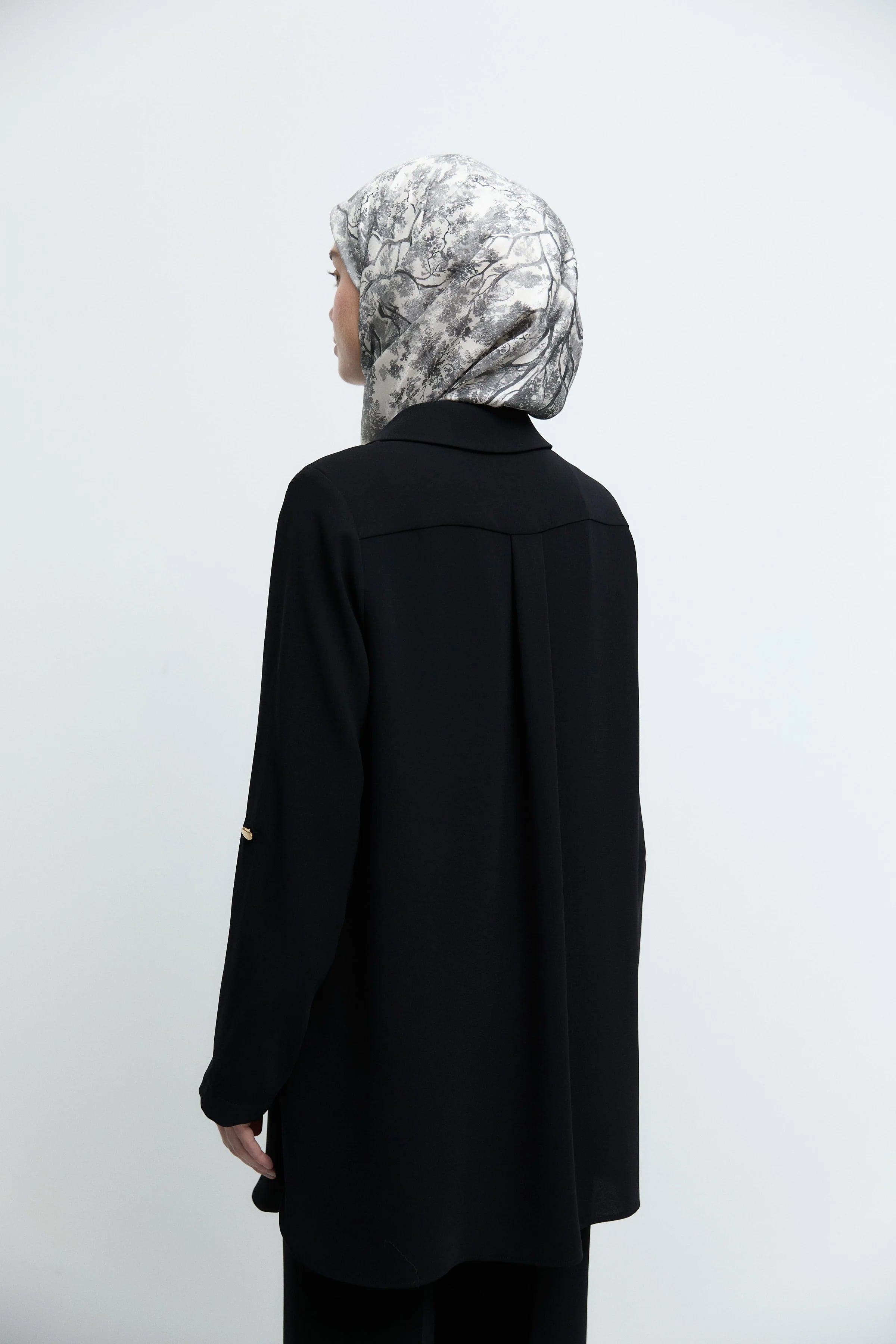 Düğmeli Ceket - Siyah