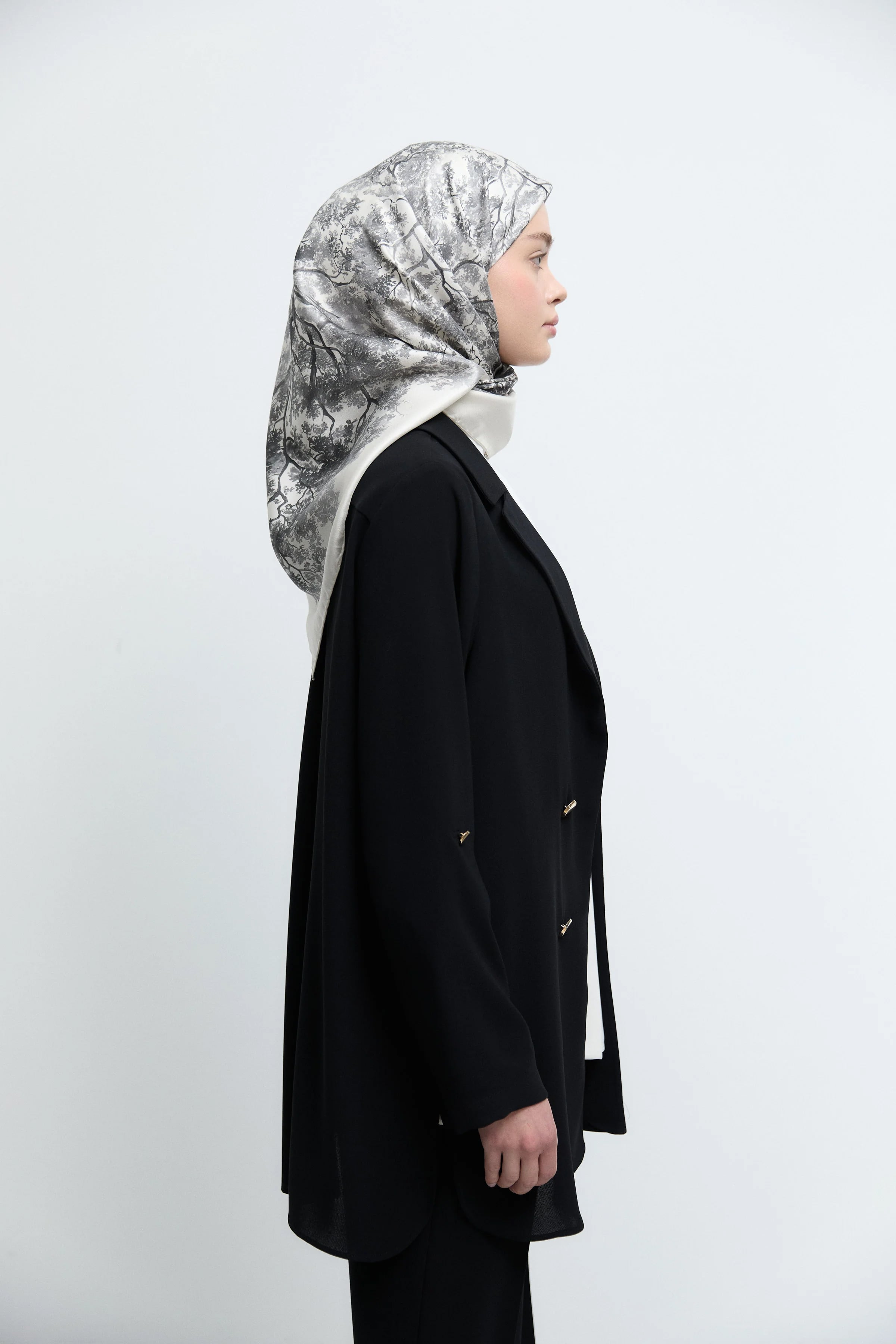 Düğmeli Ceket - Siyah