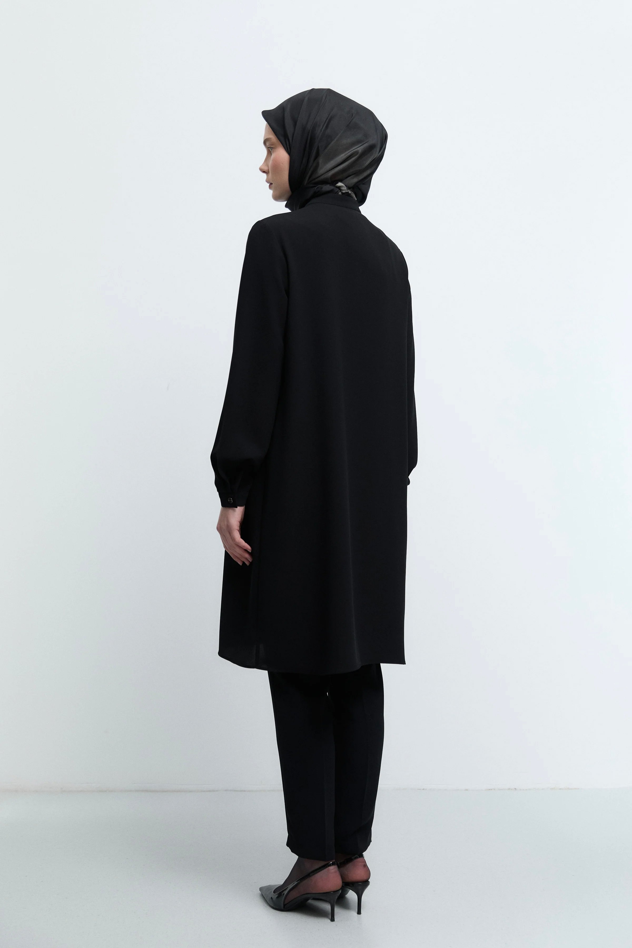 Hakim Yaka Tunik - Siyah