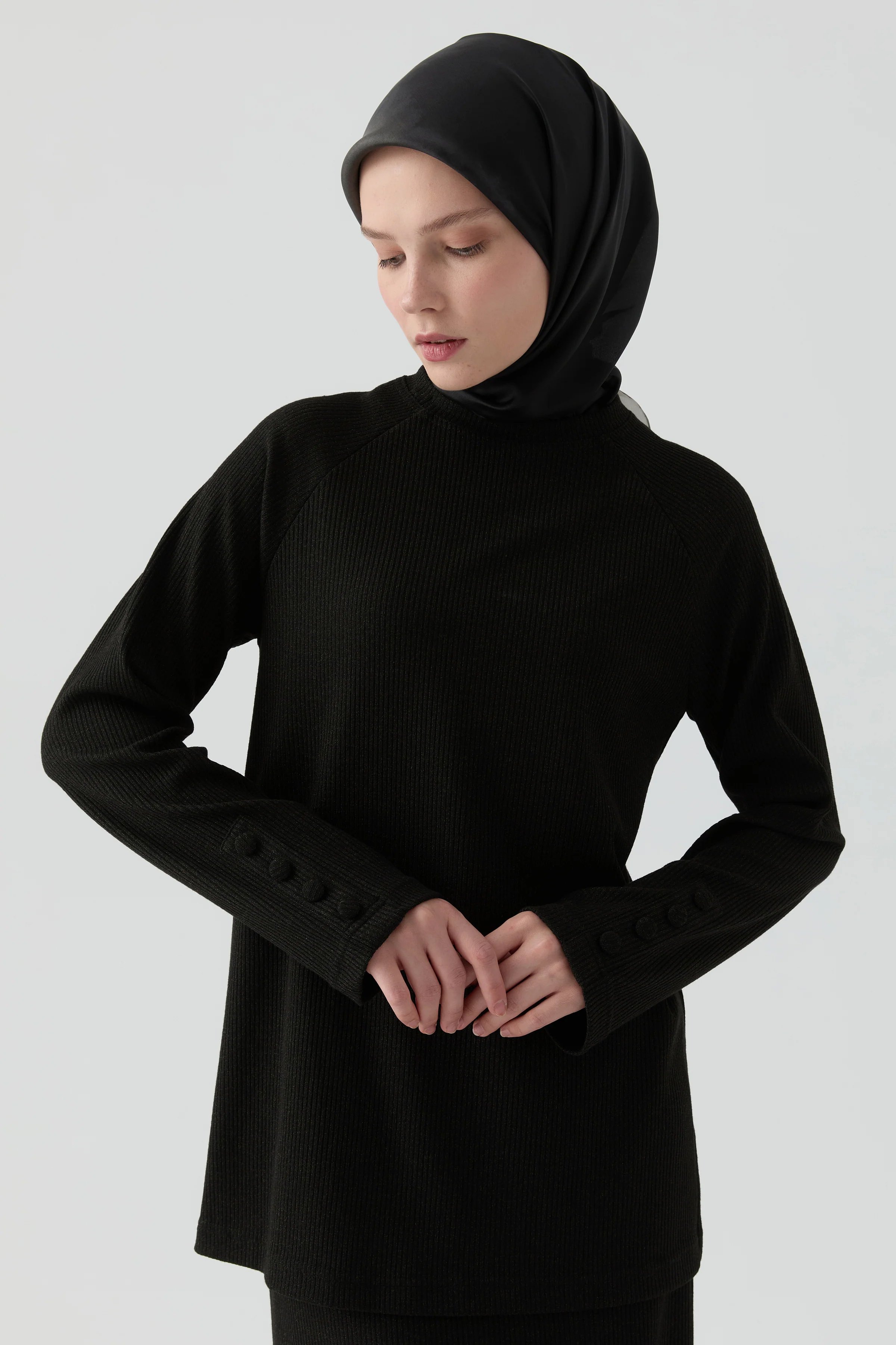 Kaşkorse Etekli Takım - Siyah