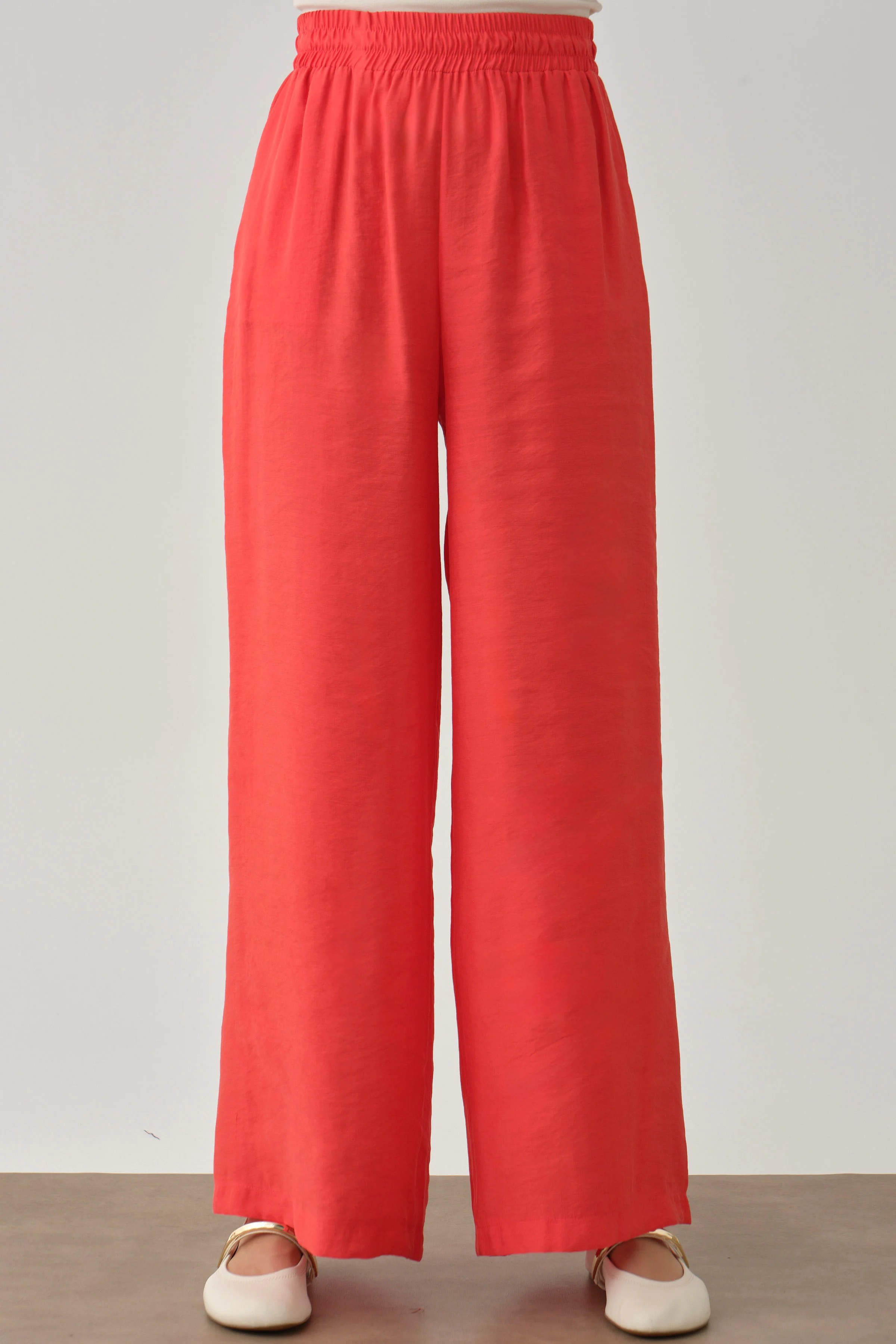 Kemerli Tunik Pantolon Takım - Mercan