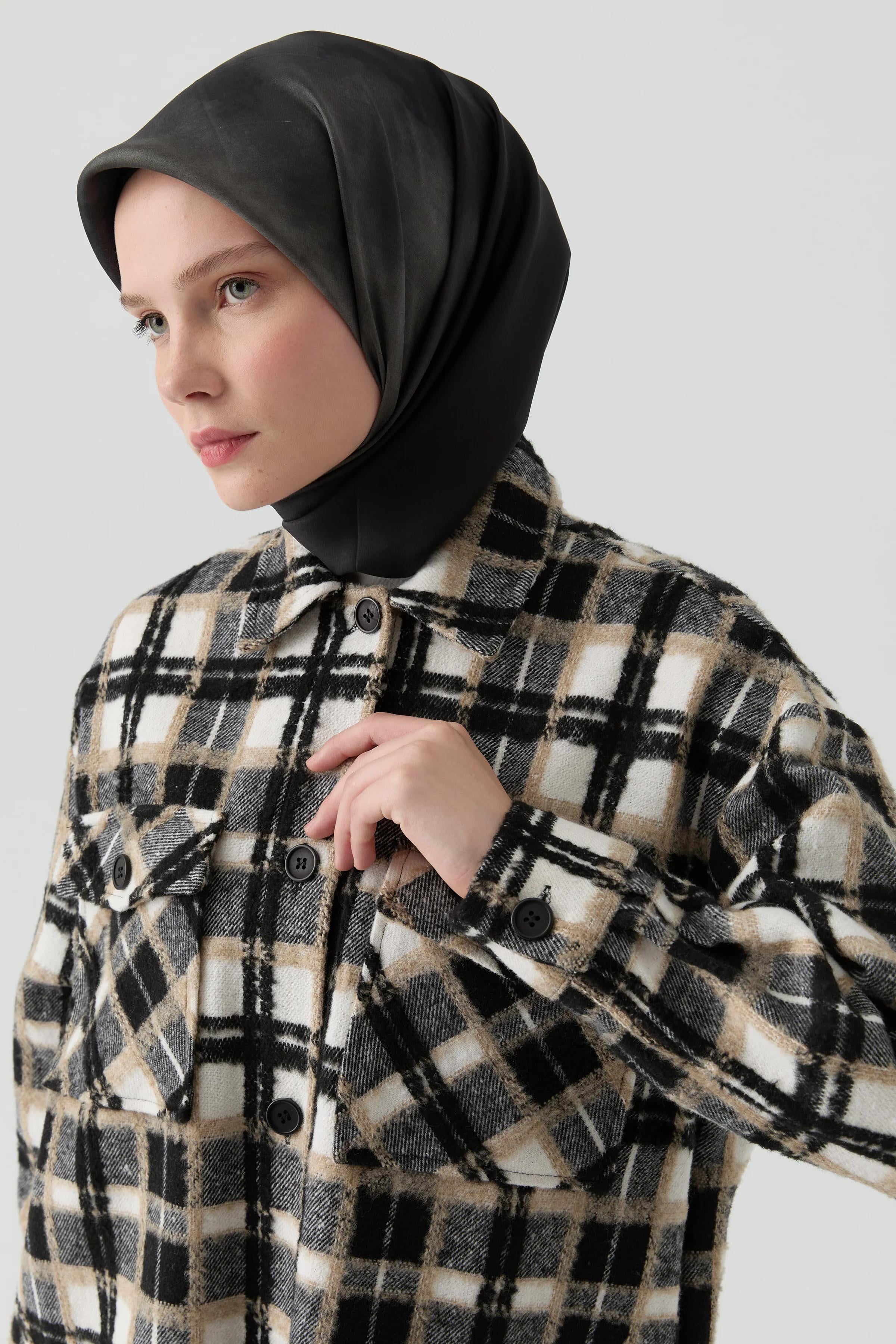 Oversize Oduncu Gömlek - Siyah