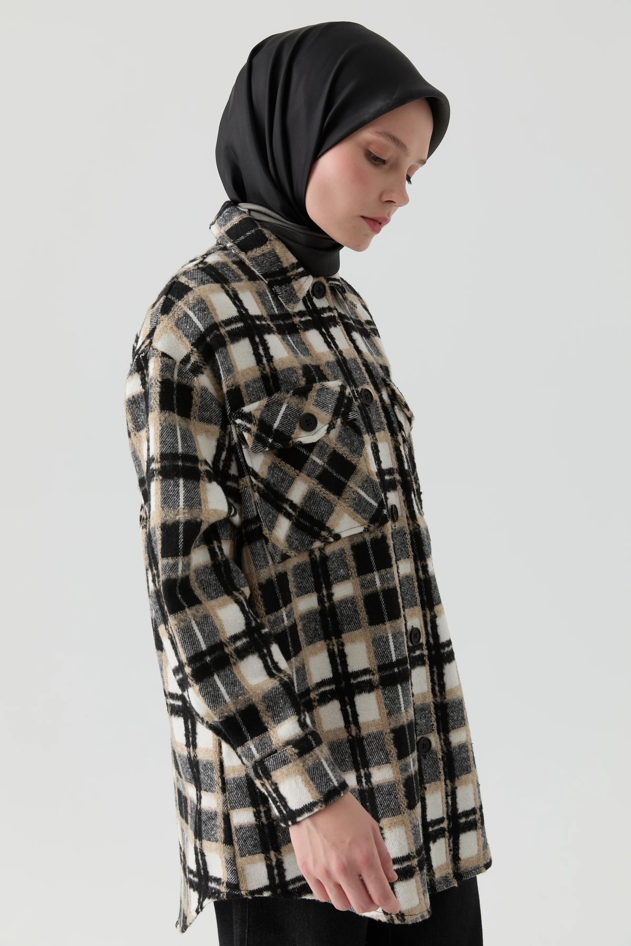 Oversize Oduncu Gömlek - Siyah