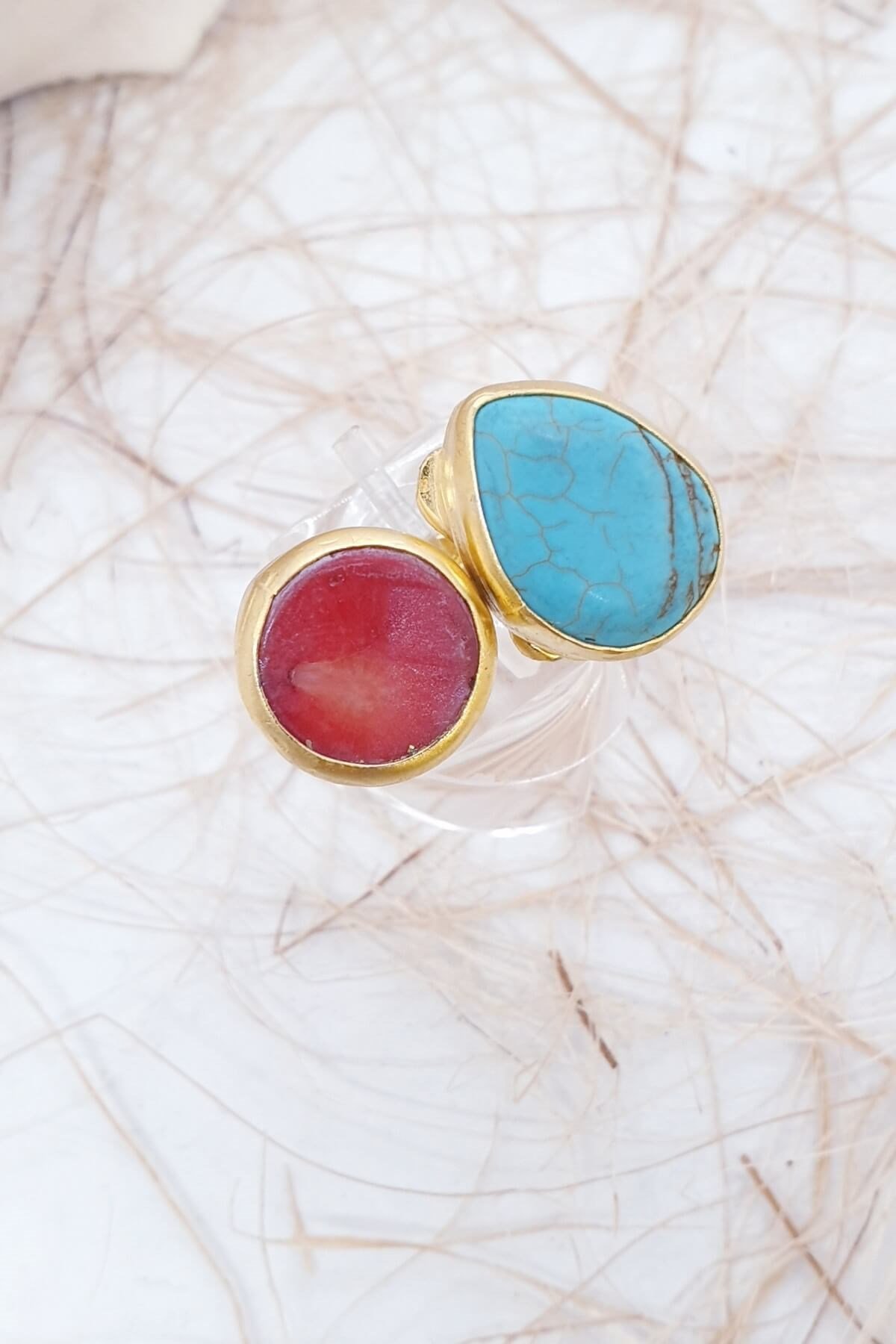 Havlit Doğal Taşlı Yüzük