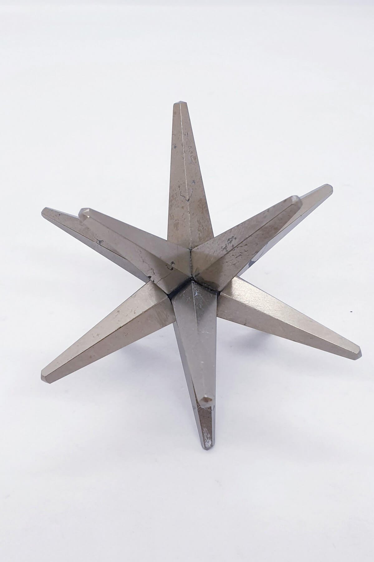 12 Noktalı Merkaba Yıldızı Pirit Doğal Taş