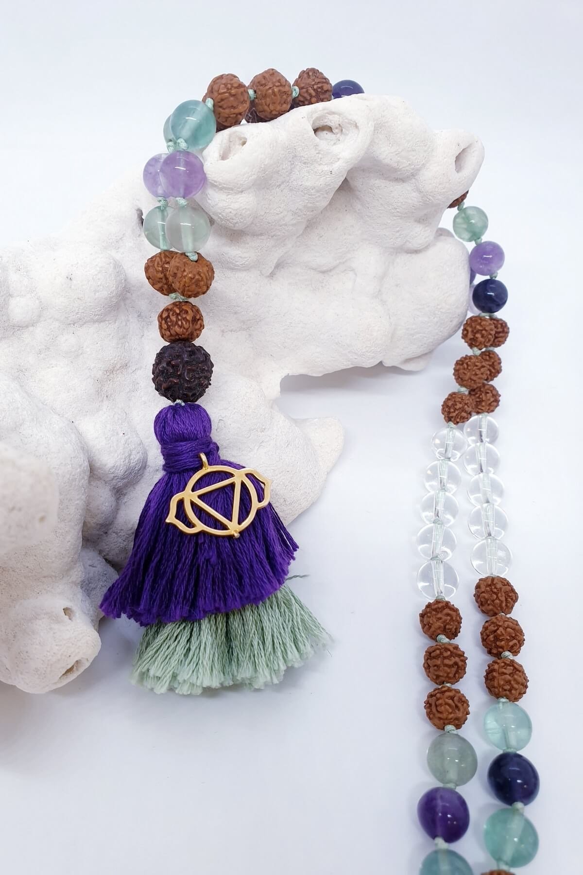 3.eye Chakra 108 Mala Necklace