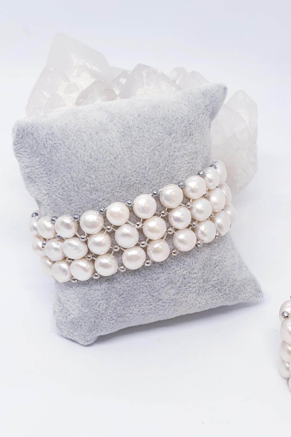 3'Lü İnci Lastikli Bileklik