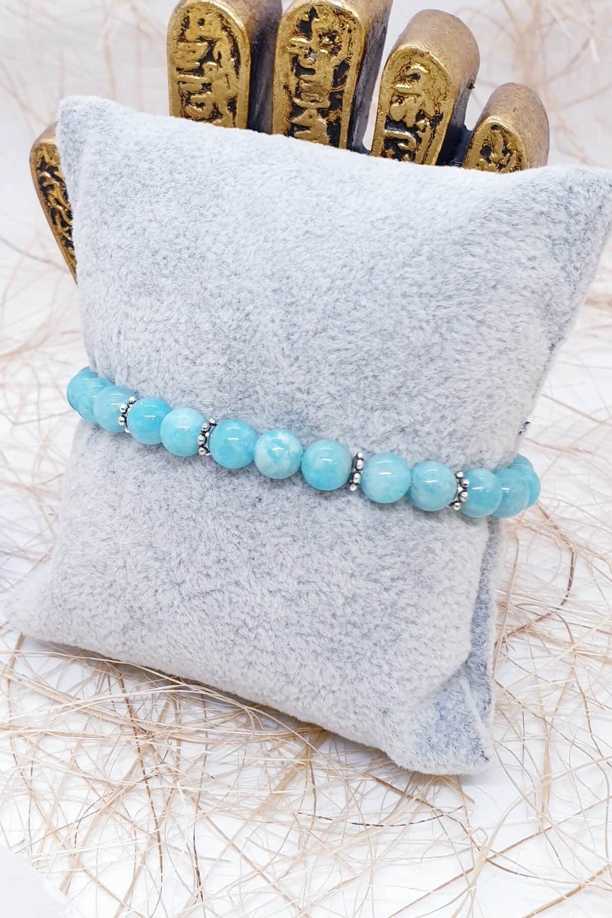 6 mm Amazonit Doğal Taş Bileklik