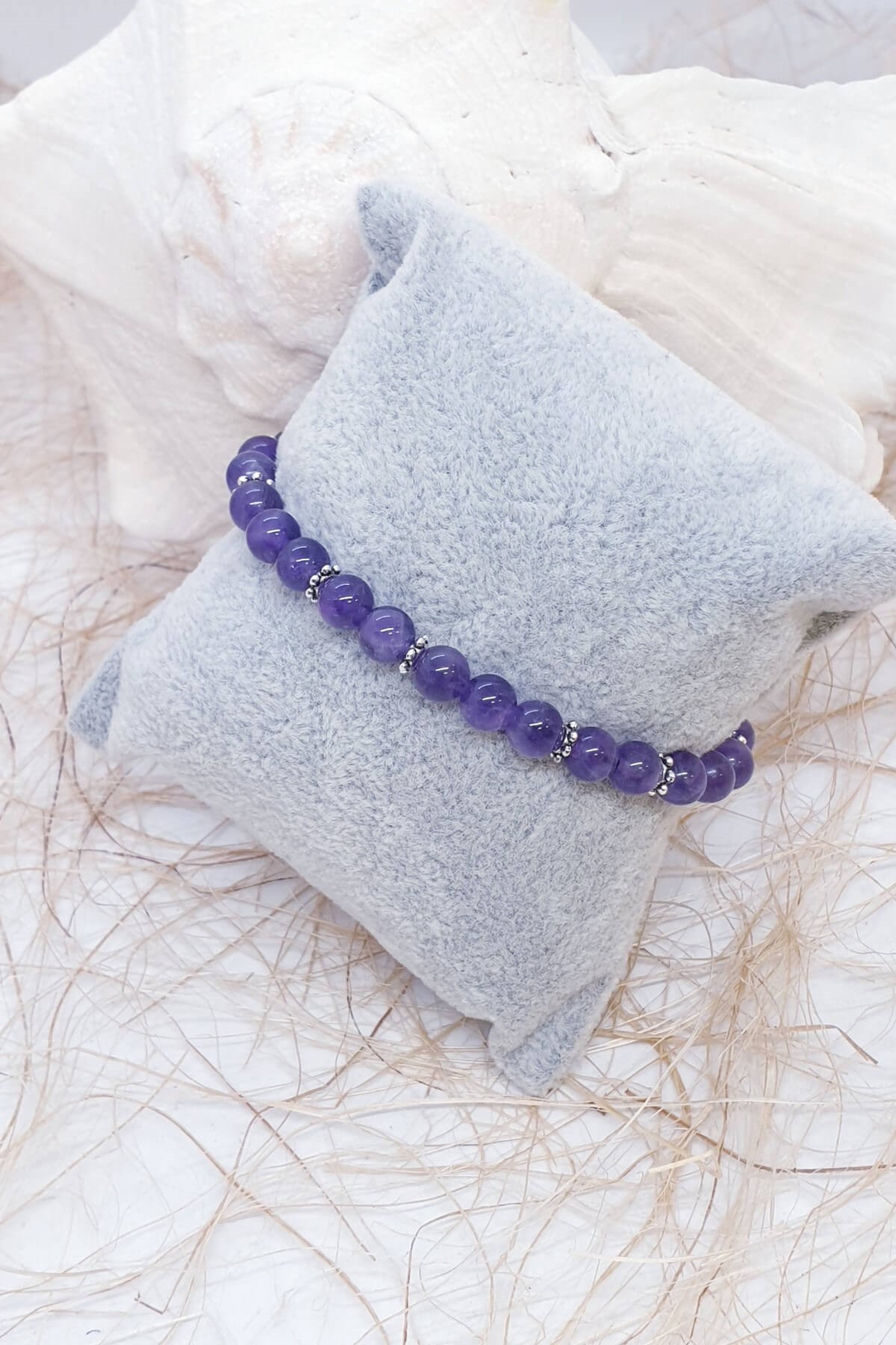 6 mm Ametist Ayarlanabilir Bileklik