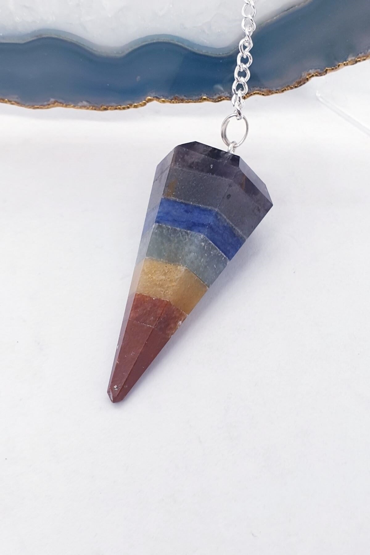 7 Çakra Doğal Taş Pandül