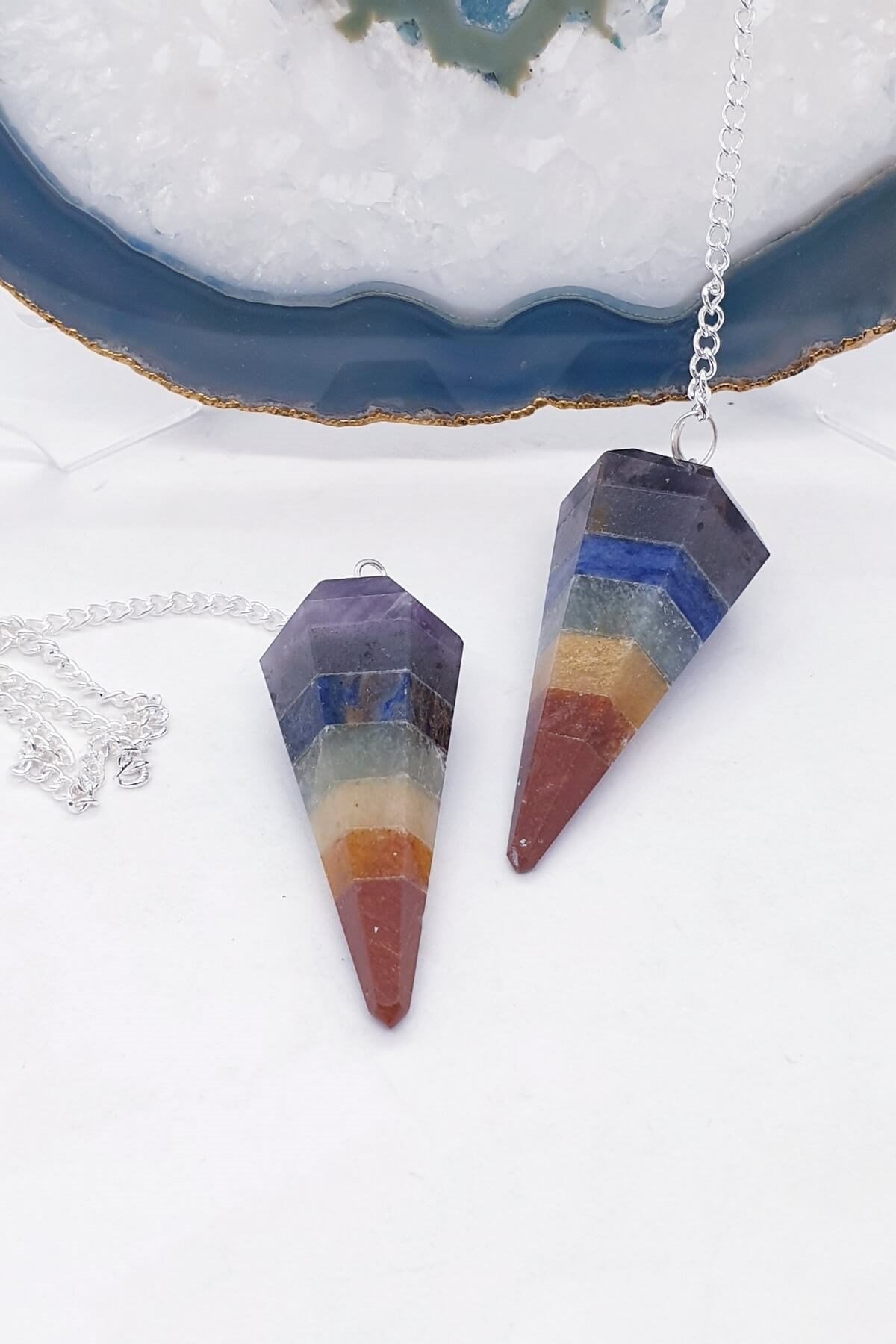 7 Çakra Doğal Taş Pandül