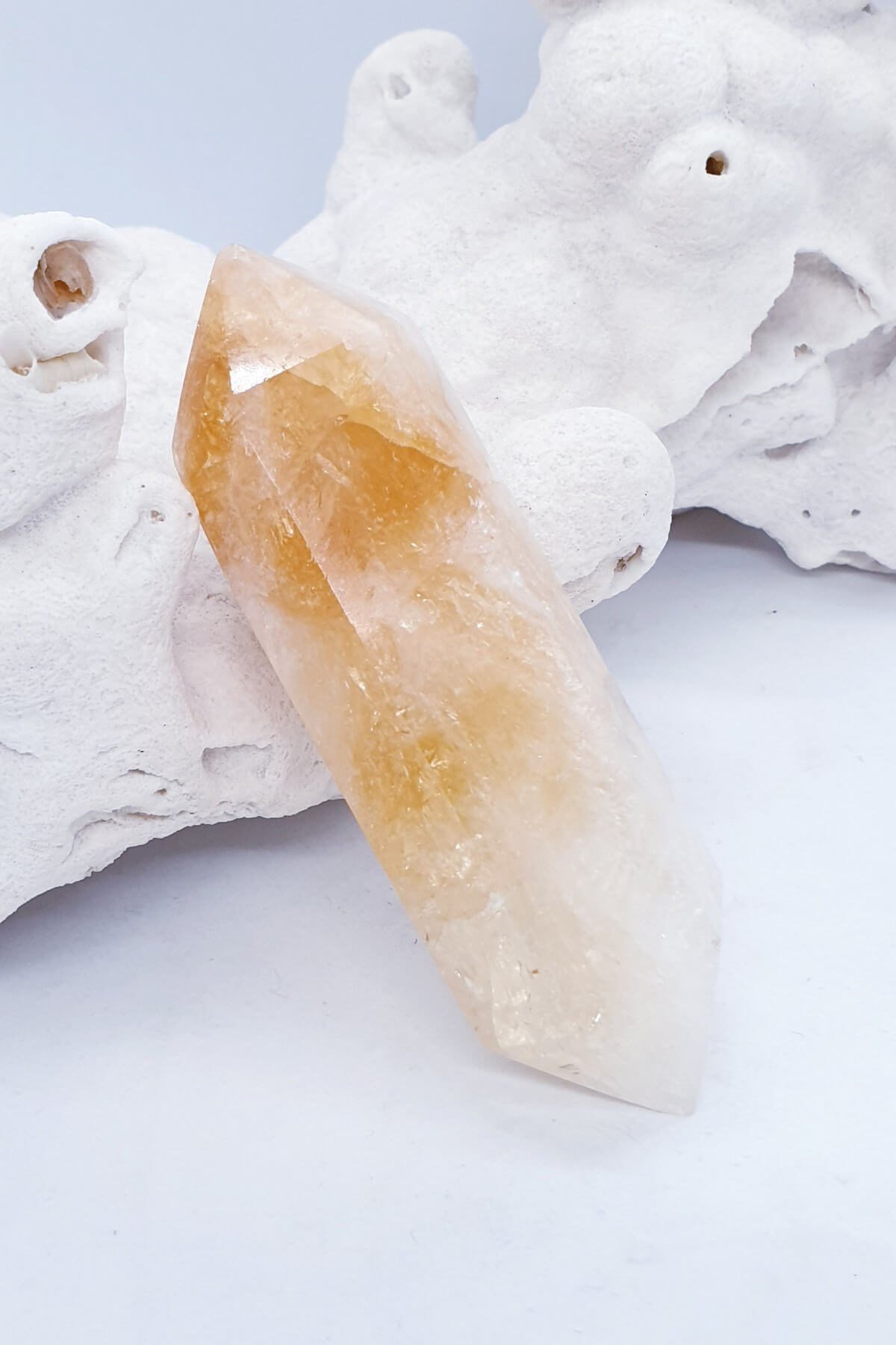 75 Gr Çift Uçlu Sitrin Doğal Taş