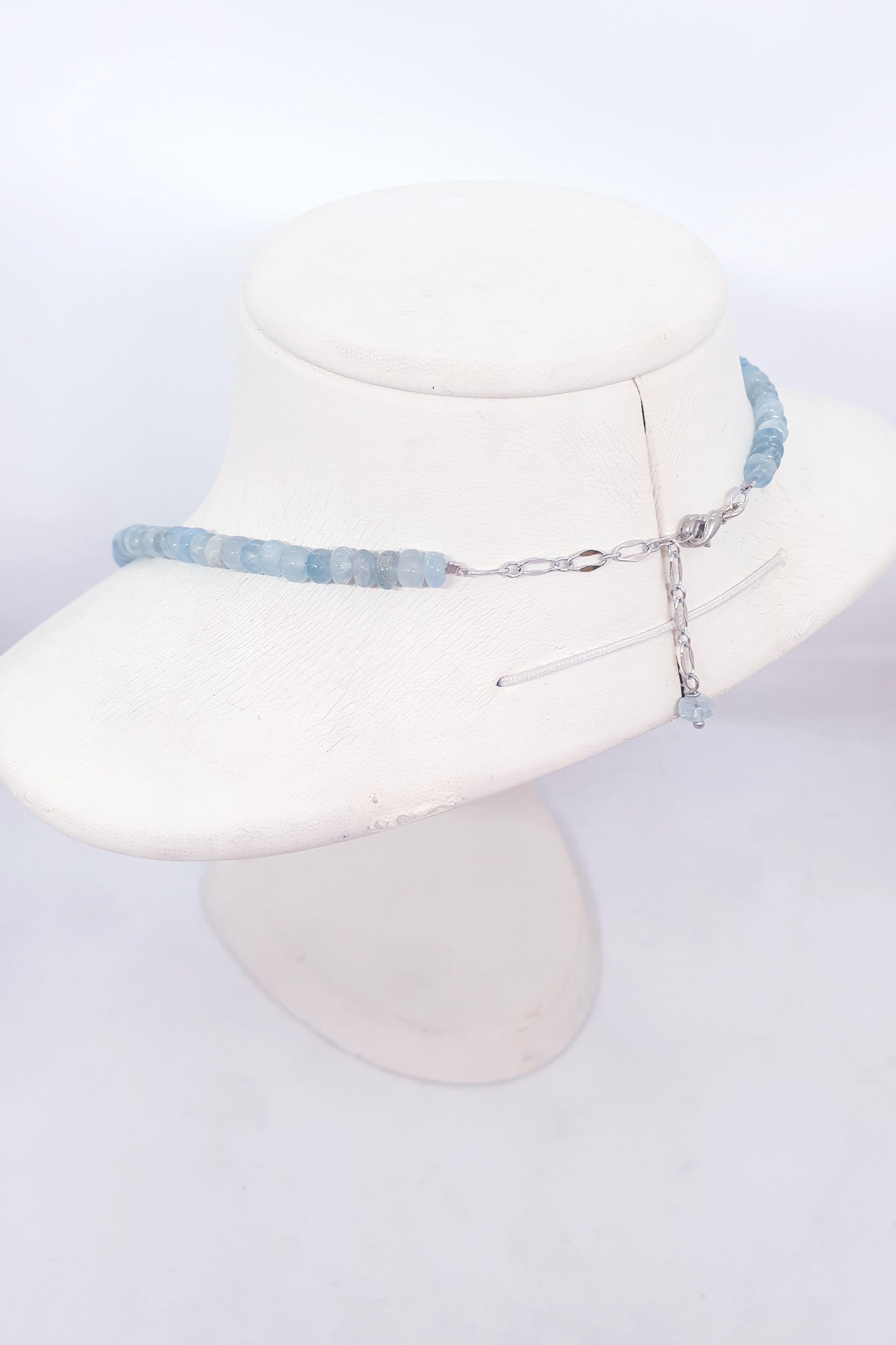 Akuamarine Doğal Taş Butik Kolye