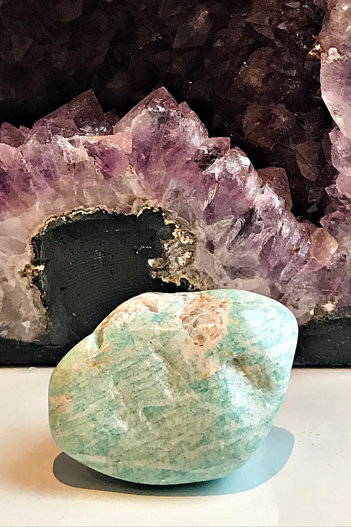 Amazonit Tamburlanmış Taş