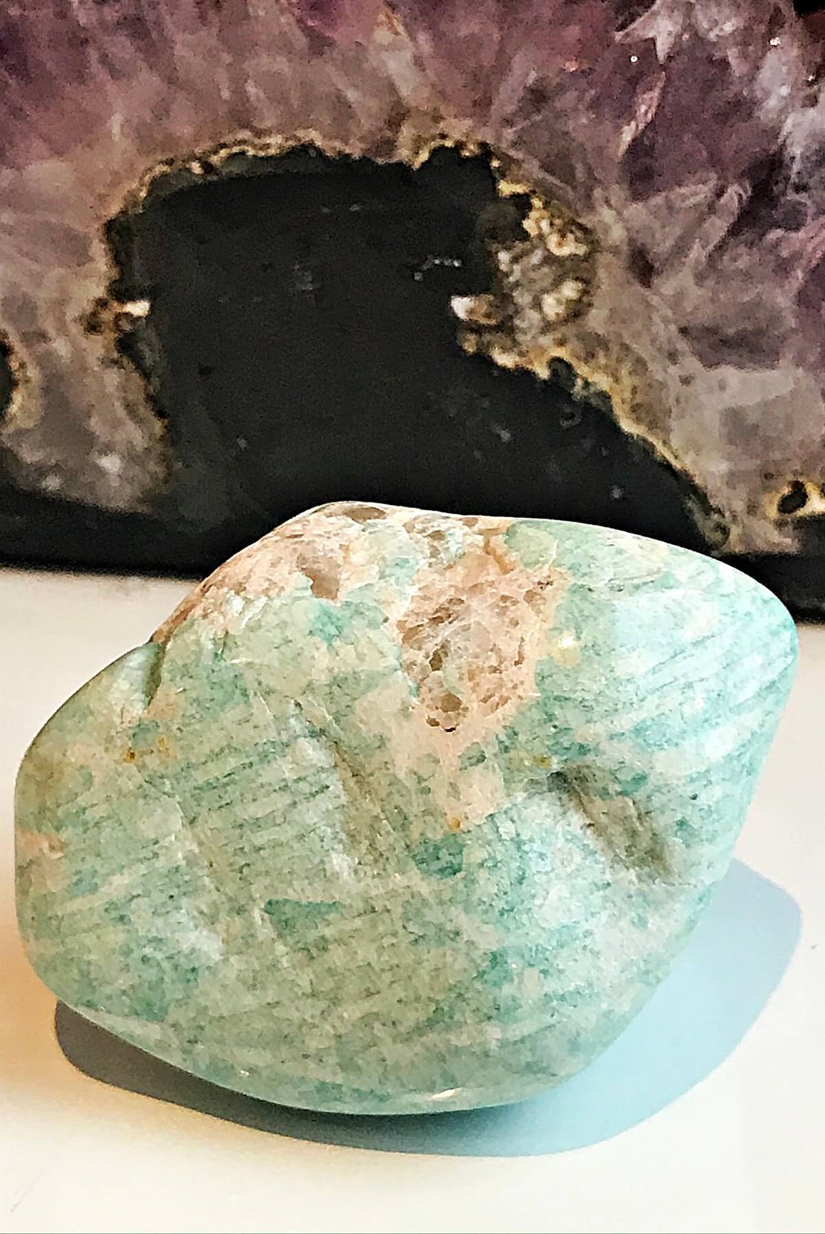 Amazonit Tamburlanmış Taş