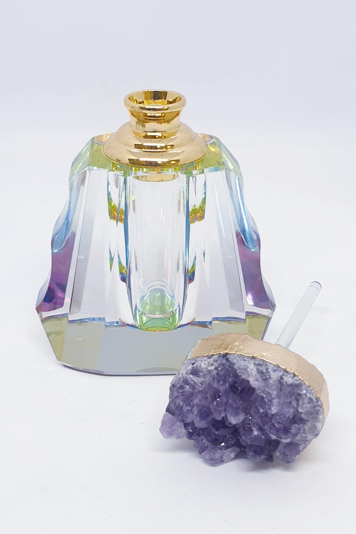 Ametist Doğal Taş Özel Tasarım Parfüm Şişesi