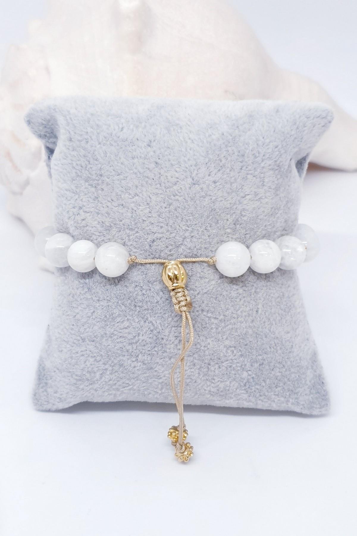 AY TAŞI  DOĞAL TAŞ BİLEKLİK