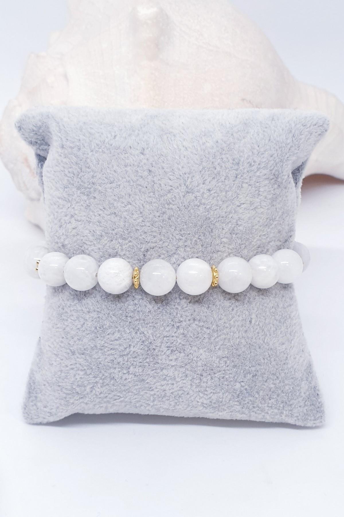 AY TAŞI  DOĞAL TAŞ BİLEKLİK