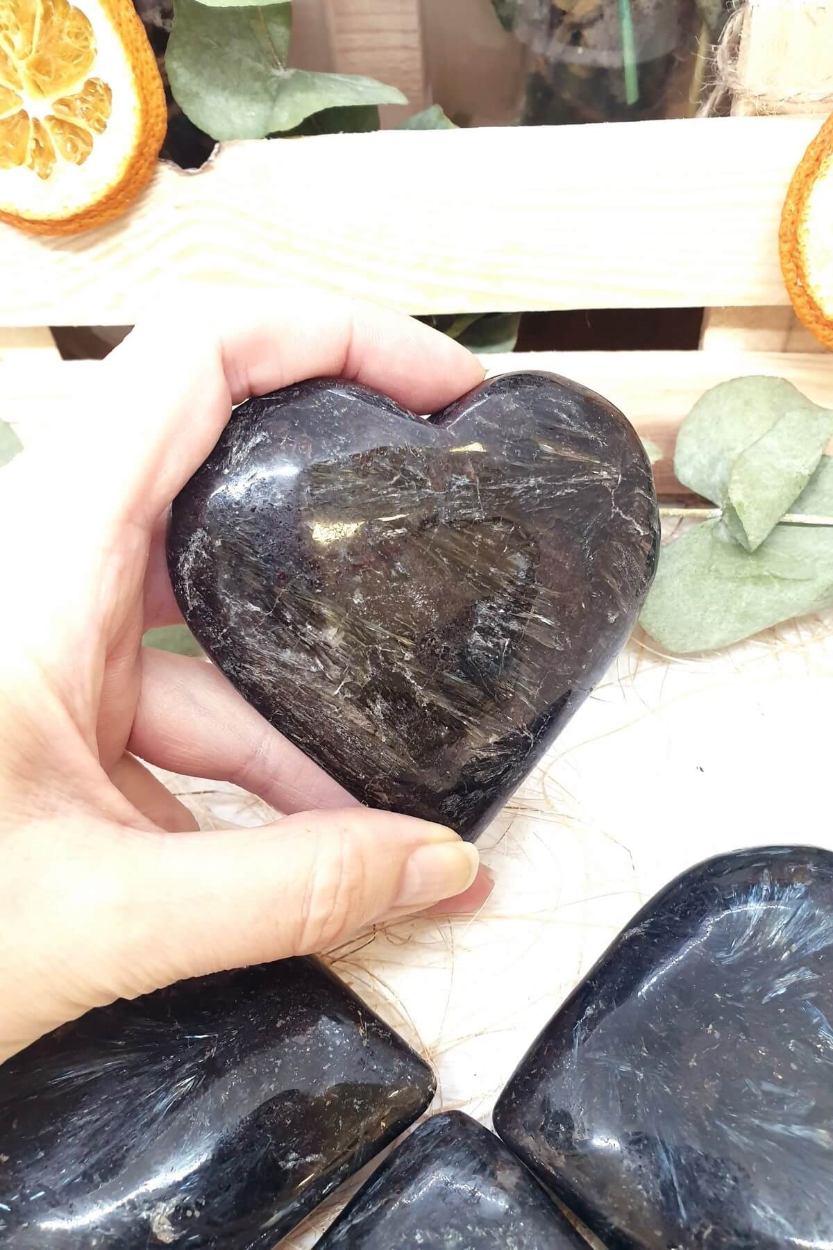 Biotit Kalp Doğal Taş