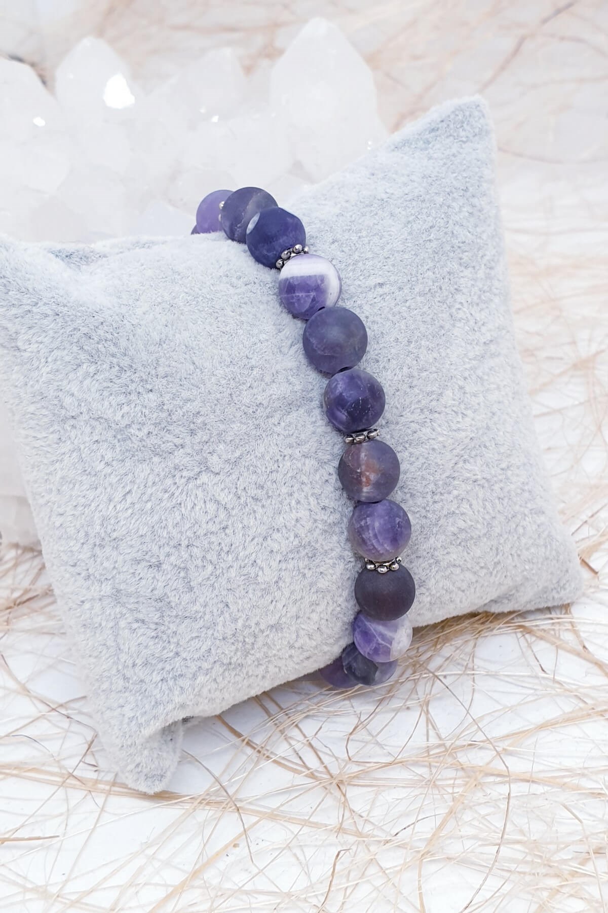 Buzlandırılmış Ametist Bileklik