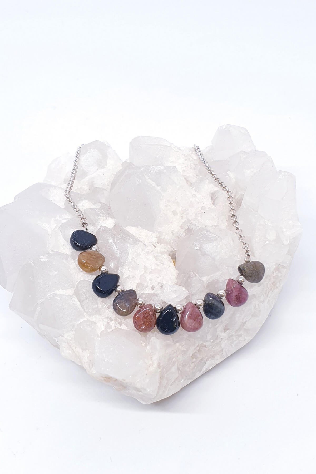 Damla Turmalinli Gümüş Kolye