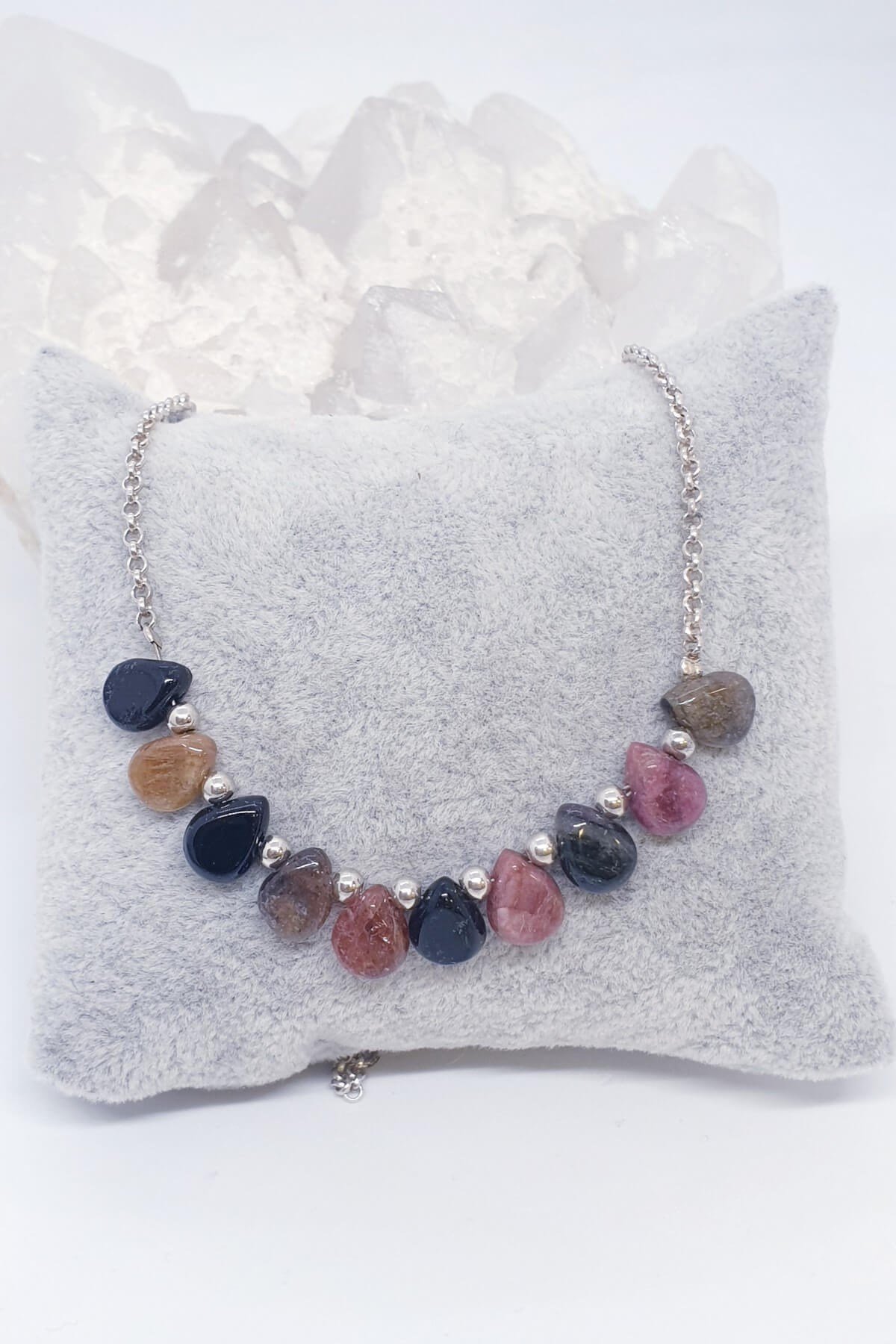 Damla Turmalinli Gümüş Kolye