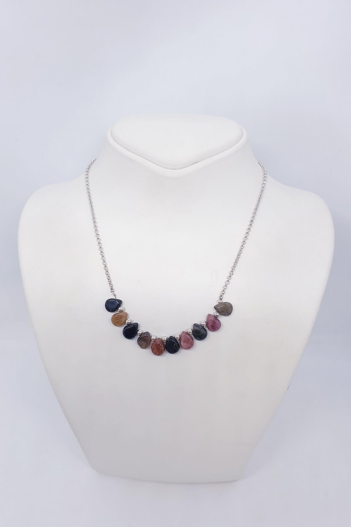 Damla Turmalinli Gümüş Kolye