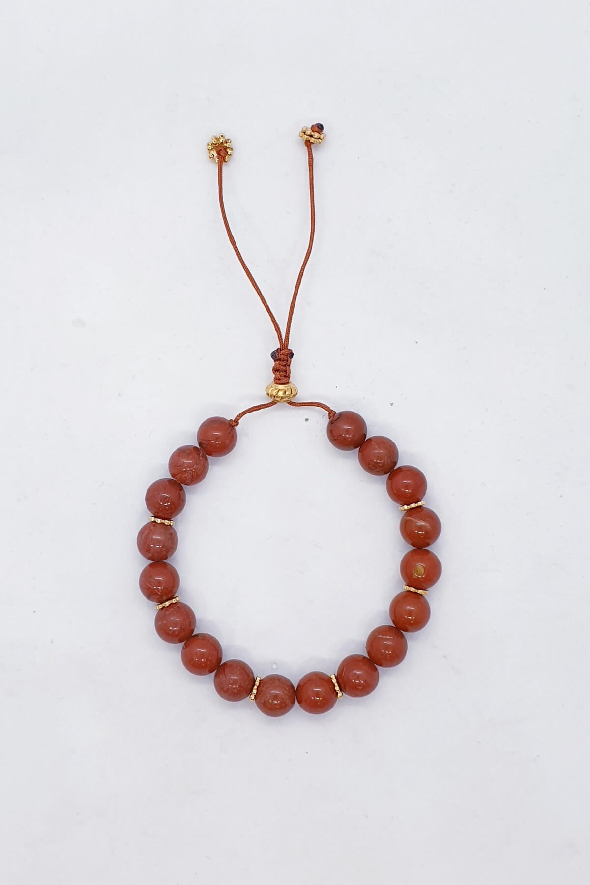 Elastiki Kırmızı Jasper Bileklik