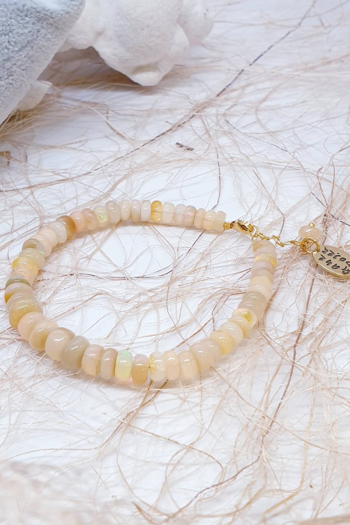 Elegant Opal Doğal Taş Bileklik