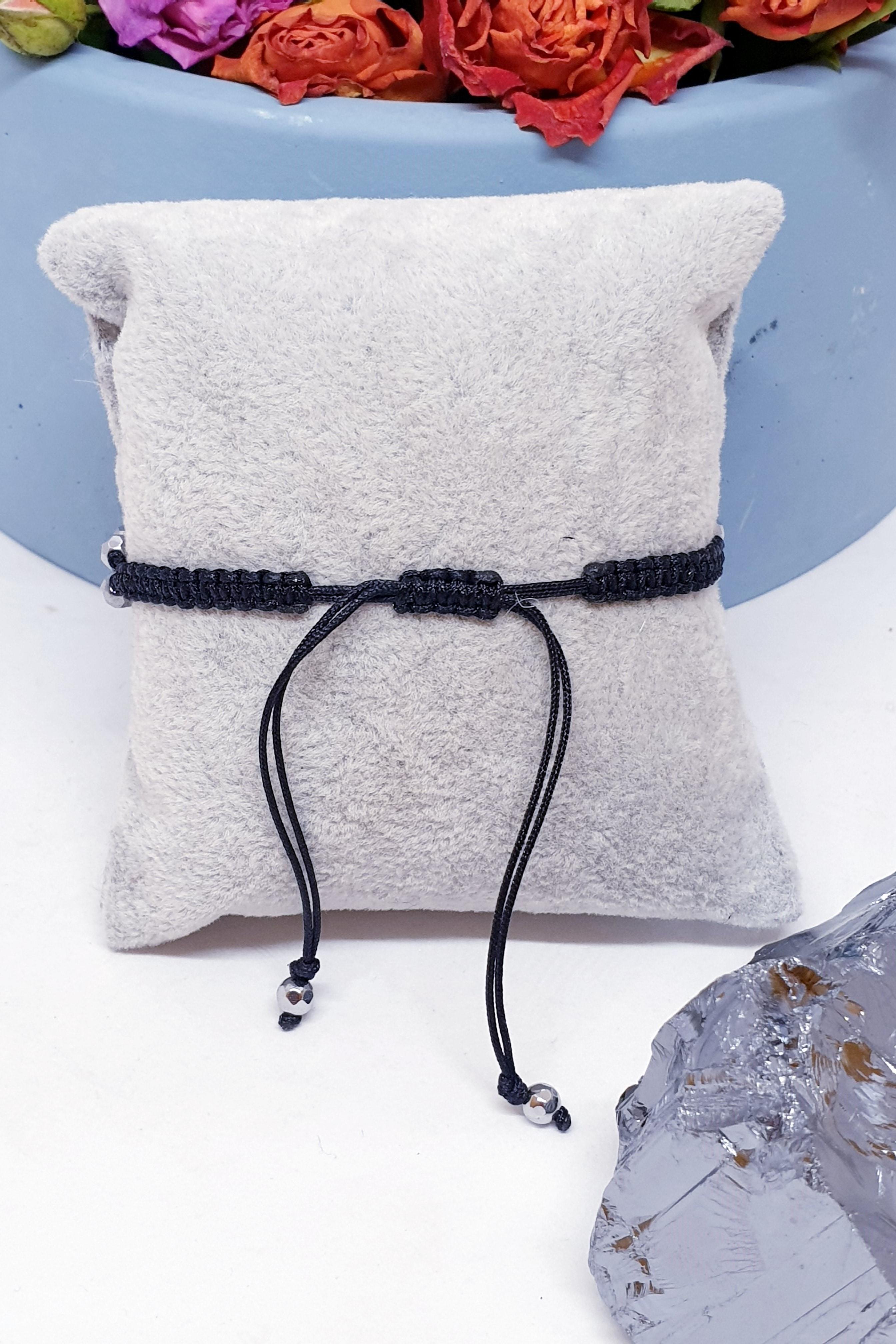 Gümüş Hematit Bileklik