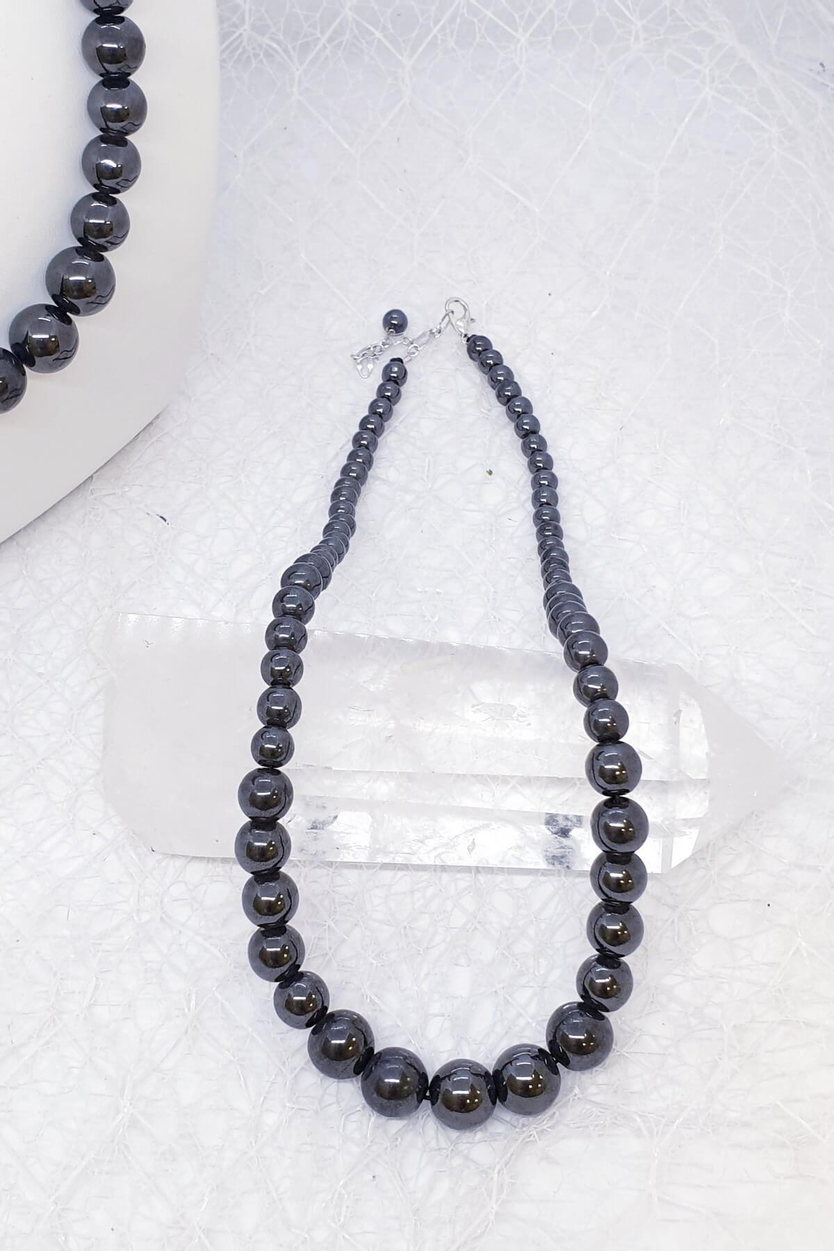 Hematit Doğal Taş Kolye