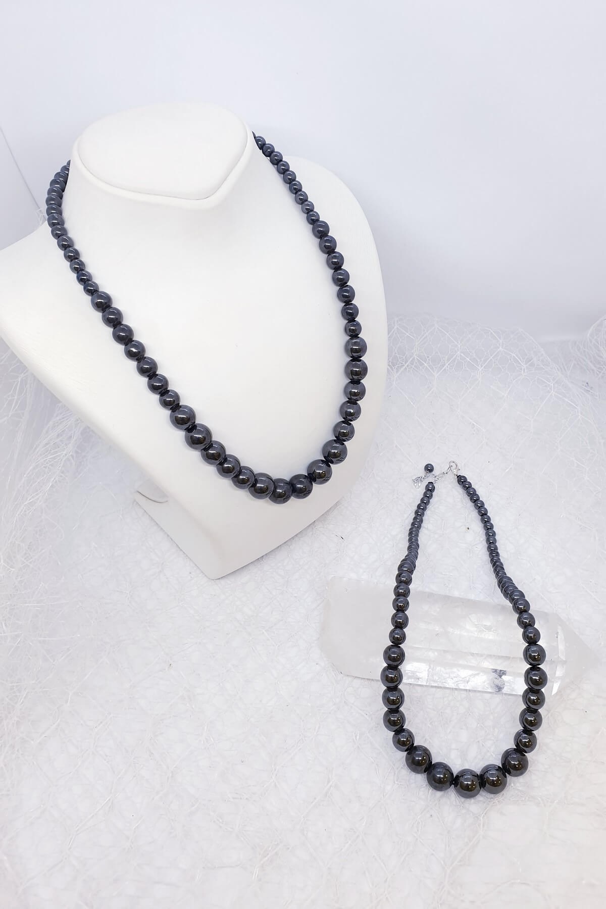 Hematit Doğal Taş Kolye