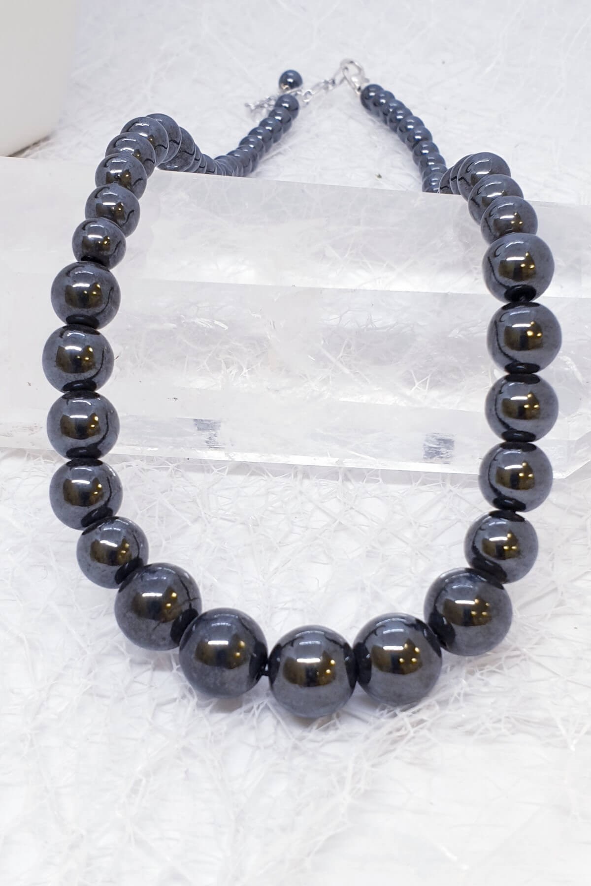 Hematit Doğal Taş Kolye