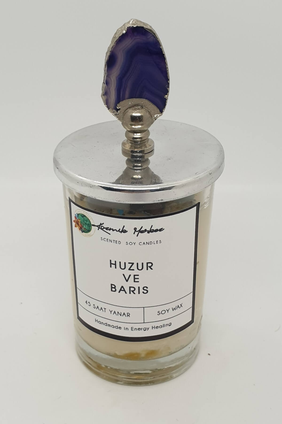 Huzur ve Barış Kristalize Mum