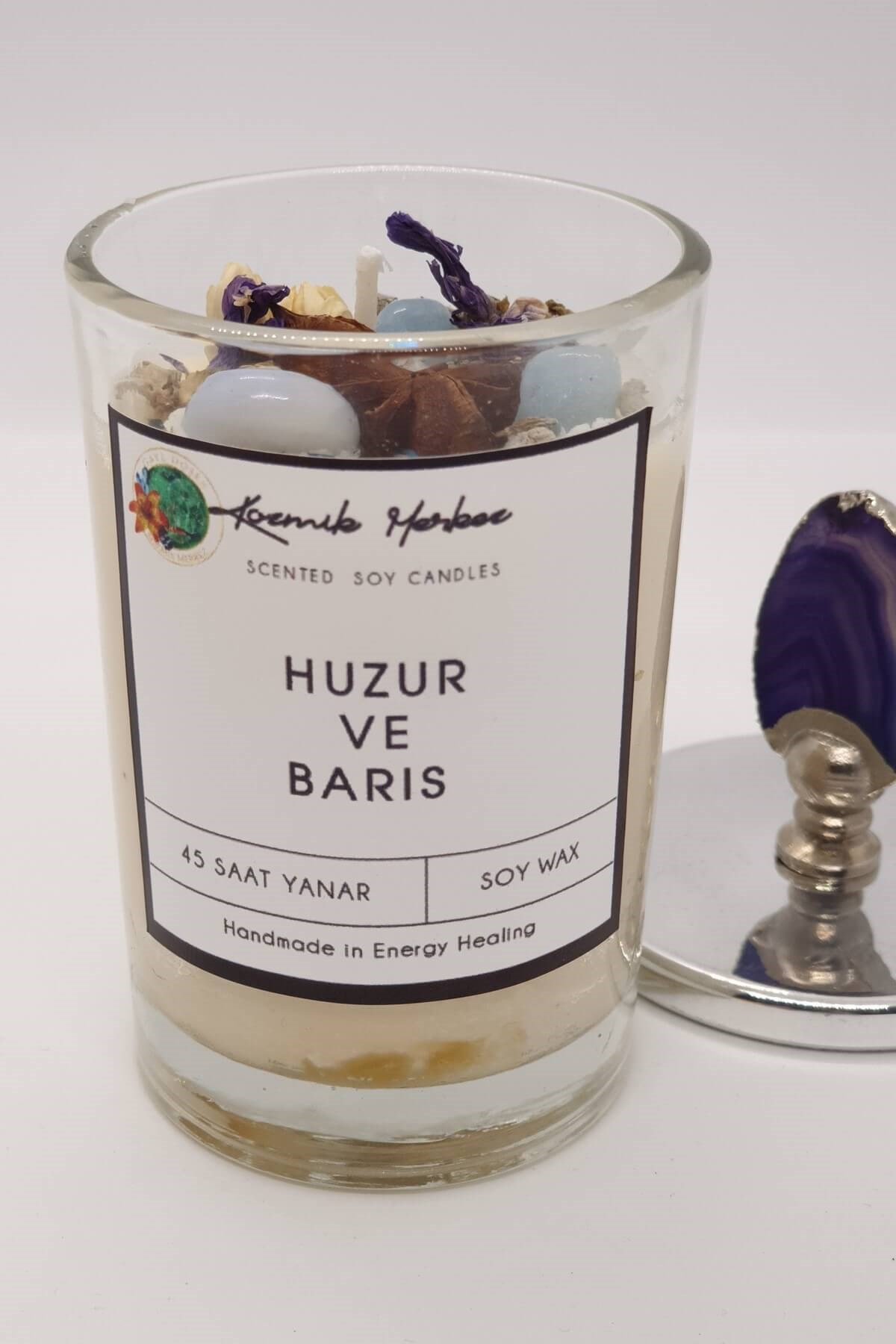 Huzur ve Barış Kristalize Mum