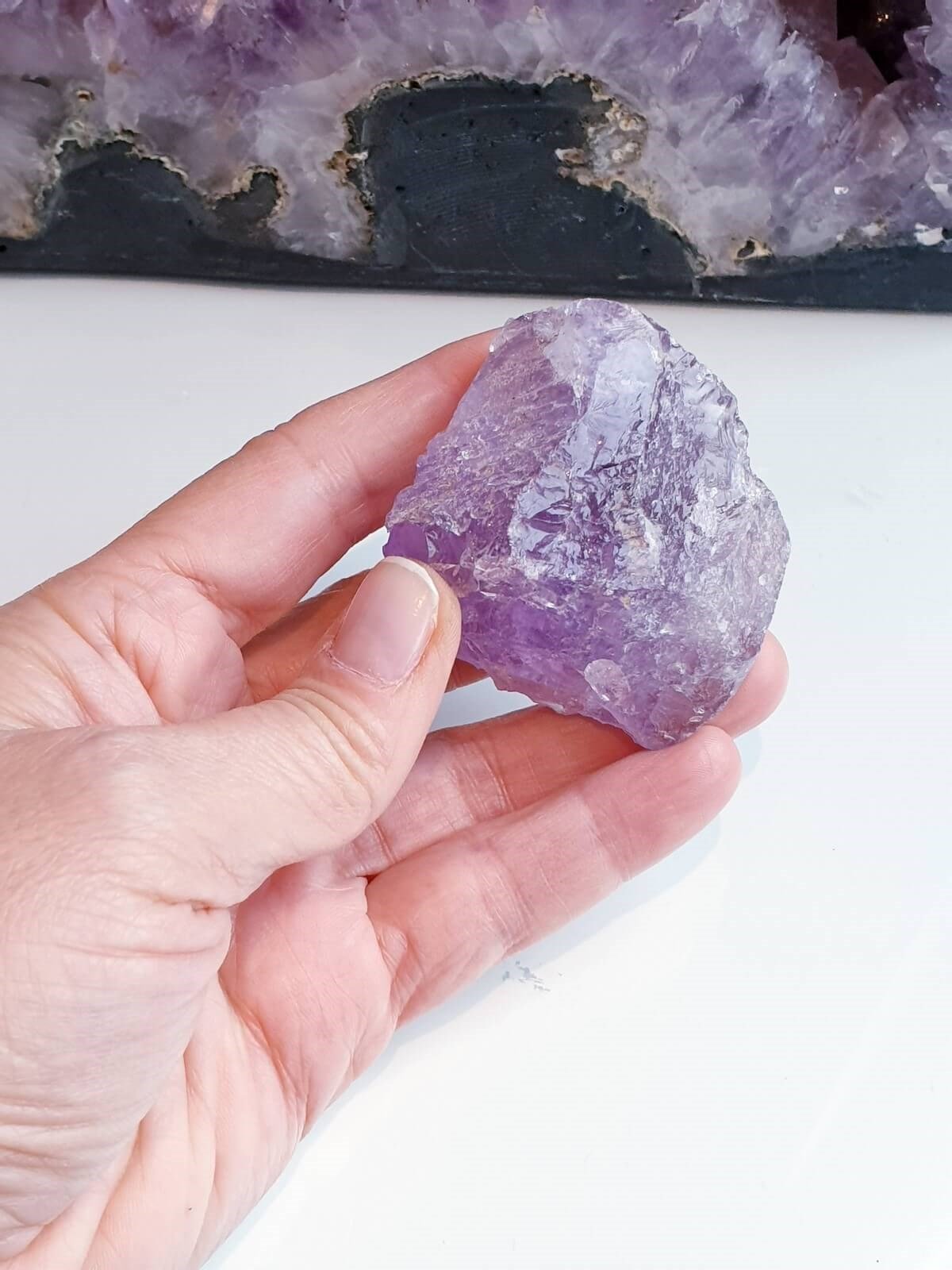 İşlenmemiş Ametist Cep Taşı