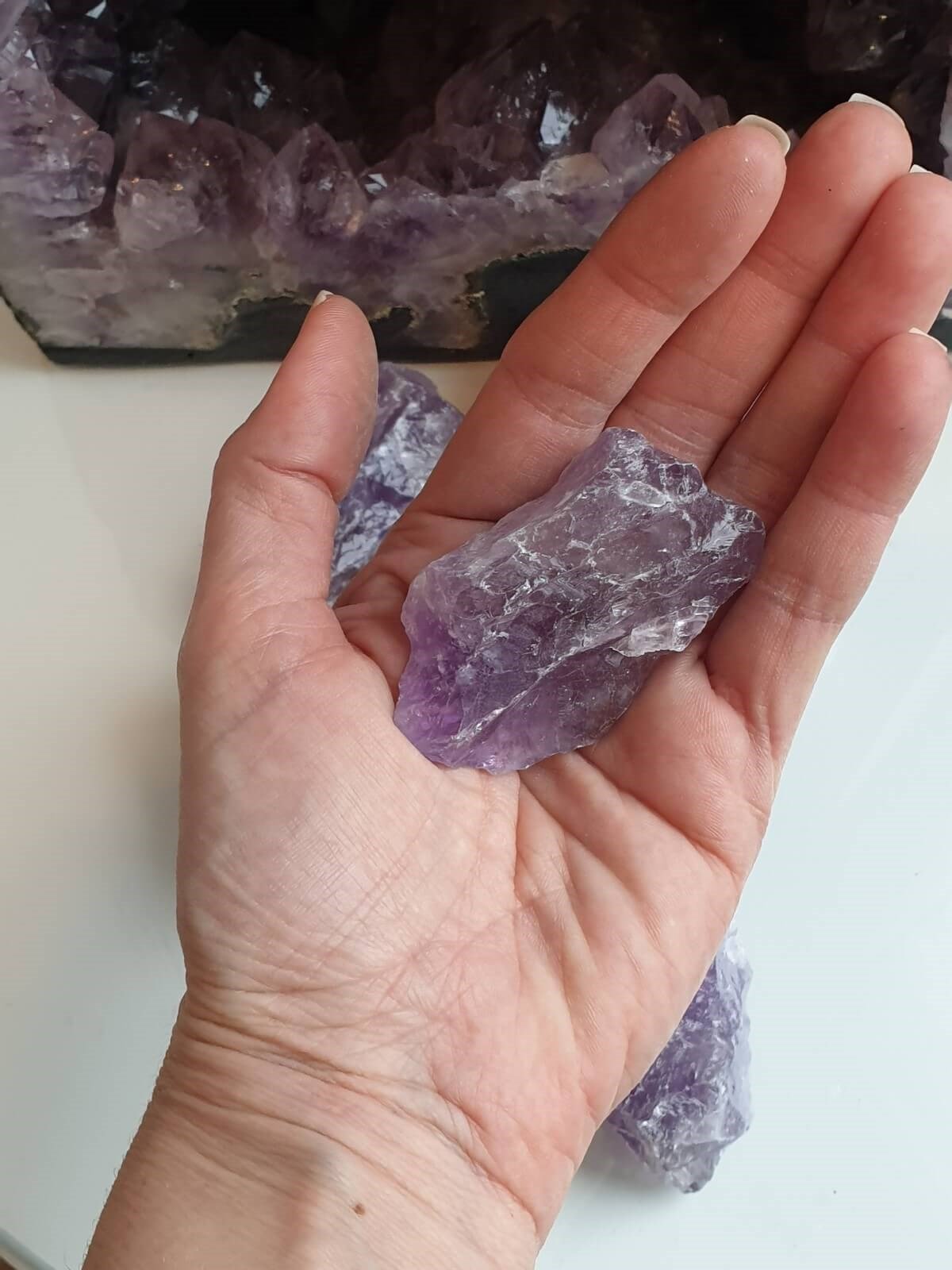 İşlenmemiş Ametist Cep Taşı