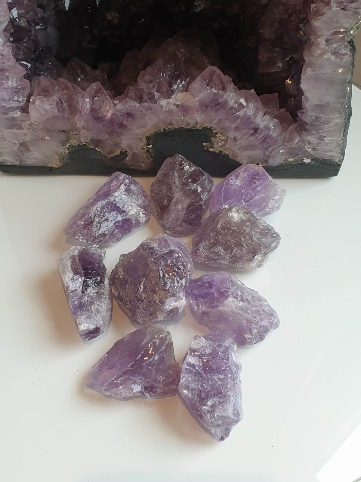 İşlenmemiş Ametist Cep Taşı