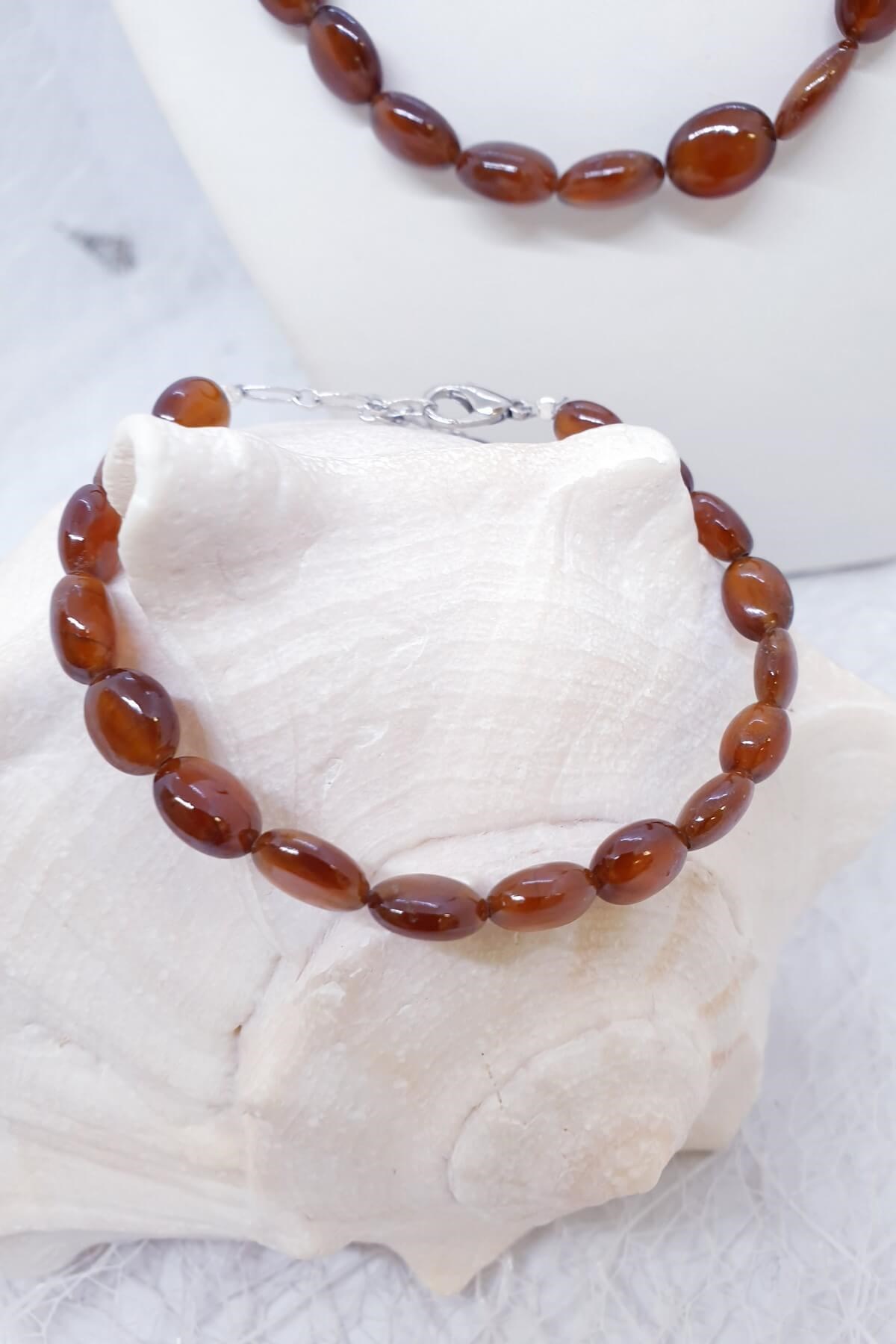 Kahverengi Turmalin Doğal Taş Bileklik