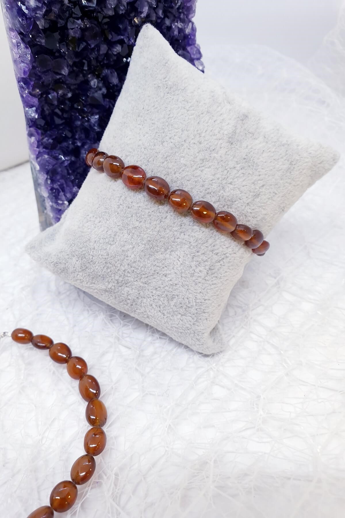 Kahverengi Turmalin Doğal Taş Bileklik