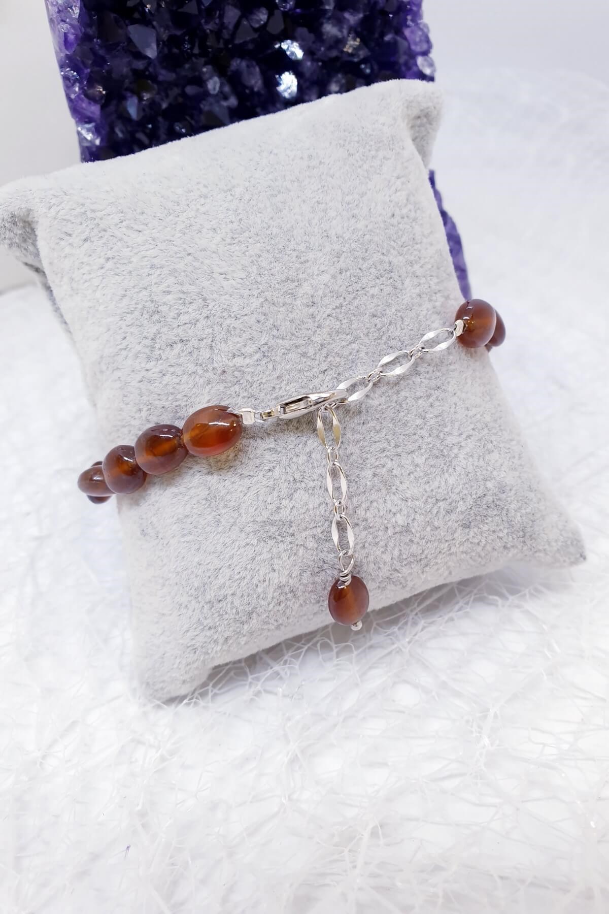 Kahverengi Turmalin Doğal Taş Bileklik