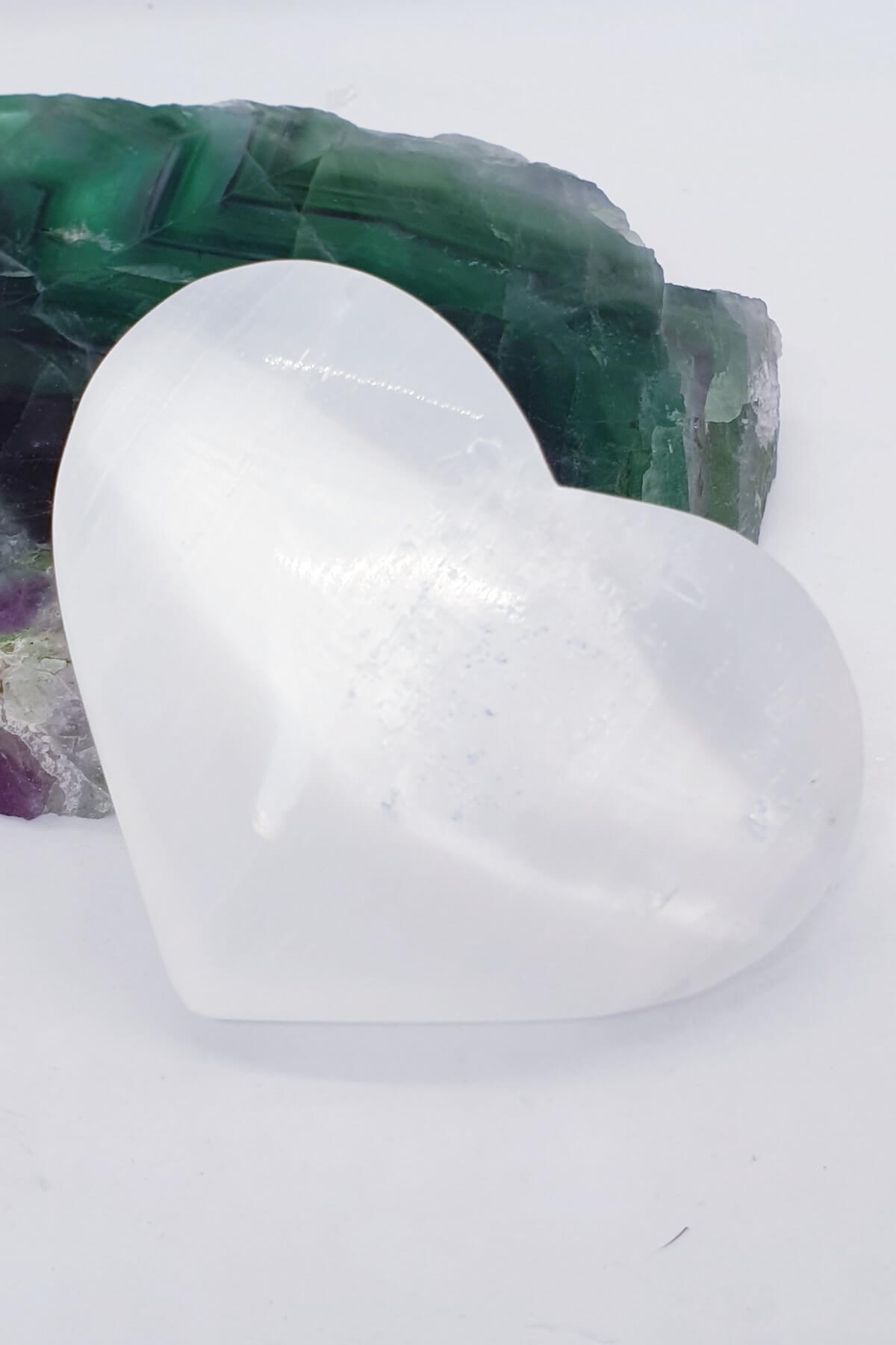 Kalp Beyaz Selenit Sabun