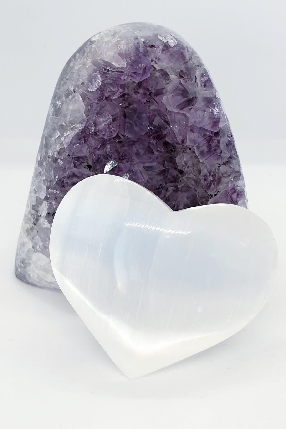 Kalp Beyaz Selenit Sabun