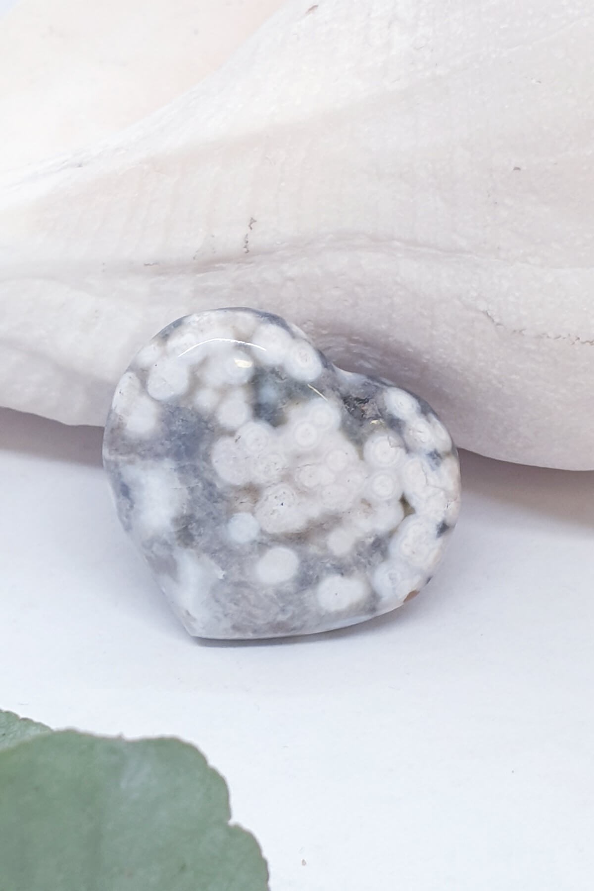 Kalp Şeklinde Tamburlu Ocean Jasper