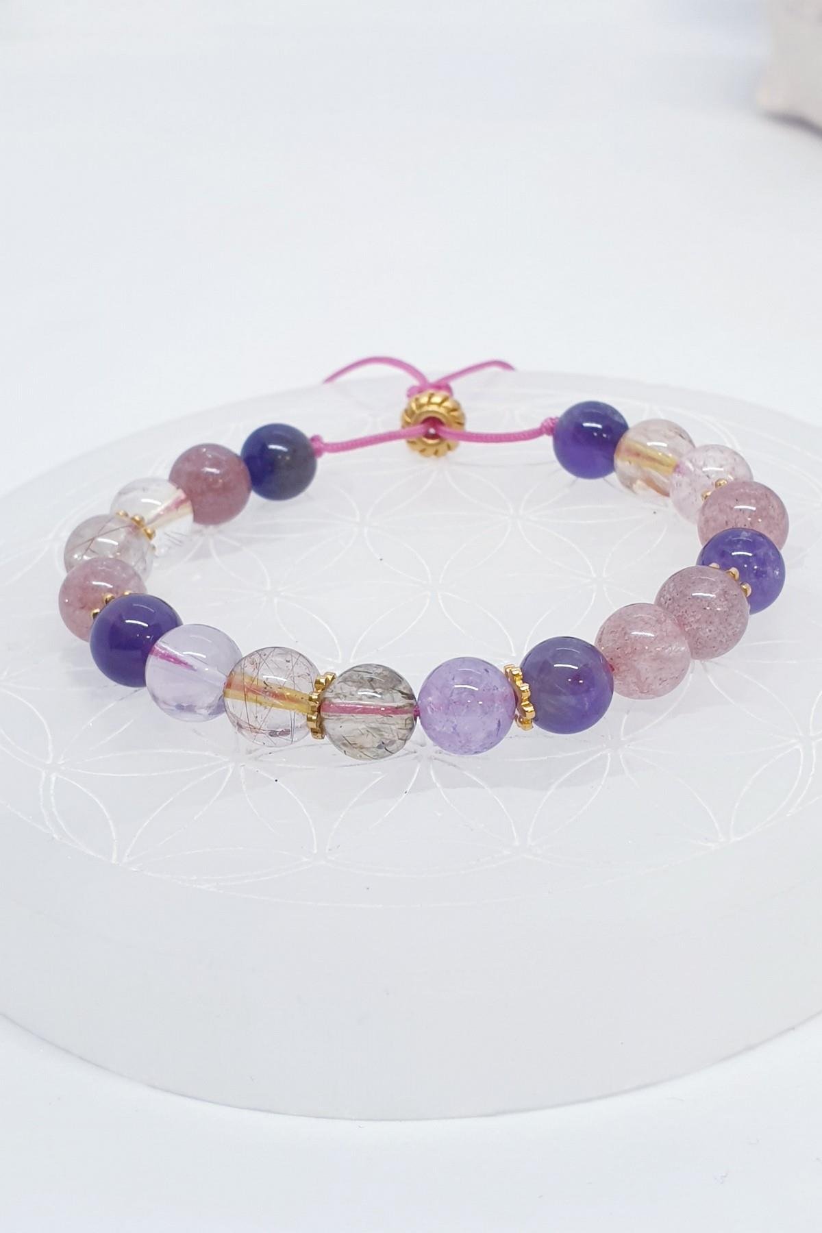 MULTİ KUVARS DOĞAL TAŞ BİLEKLİK